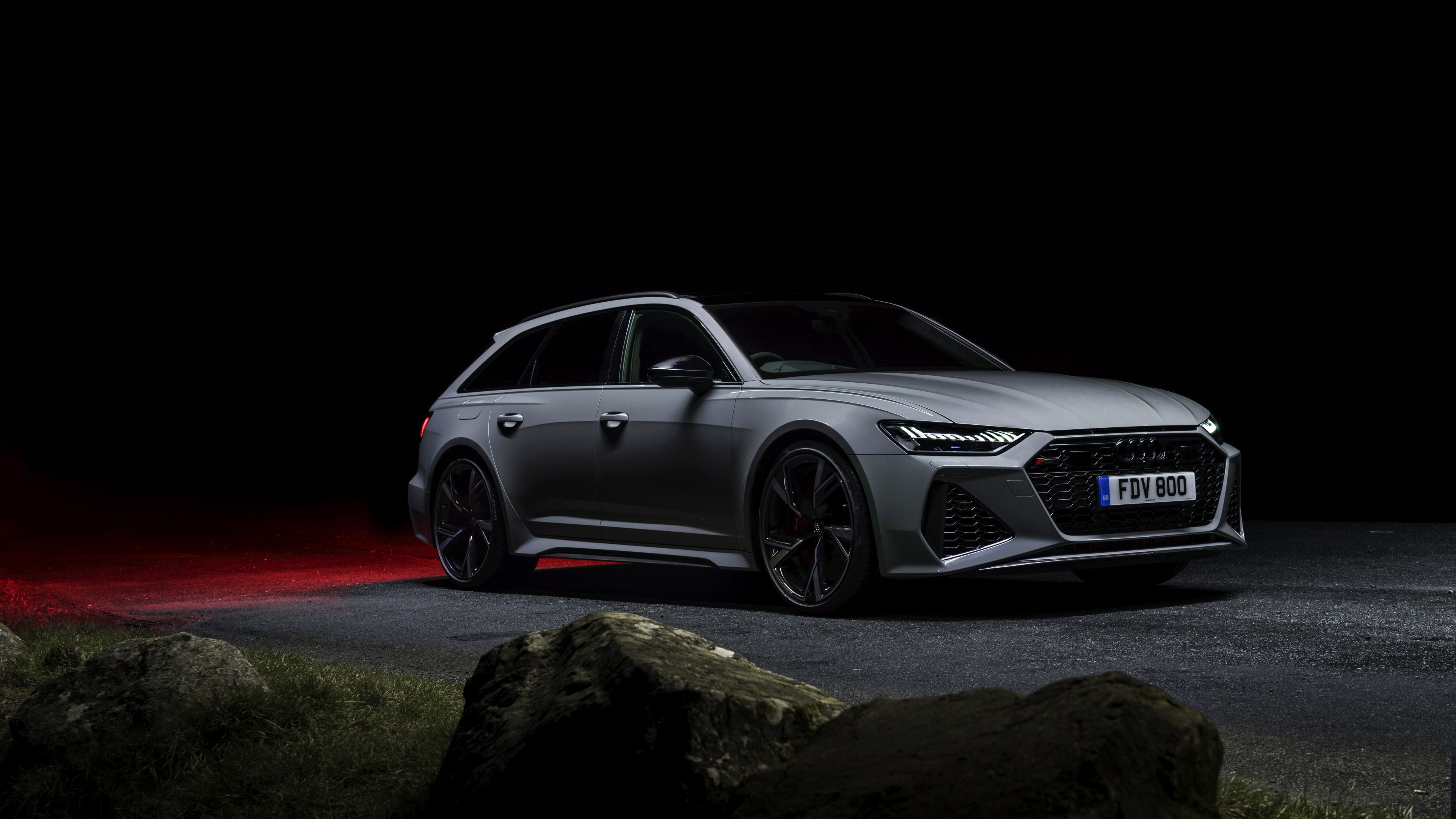 Audi RS 6 Avant 4K Night View HD Wallpaper