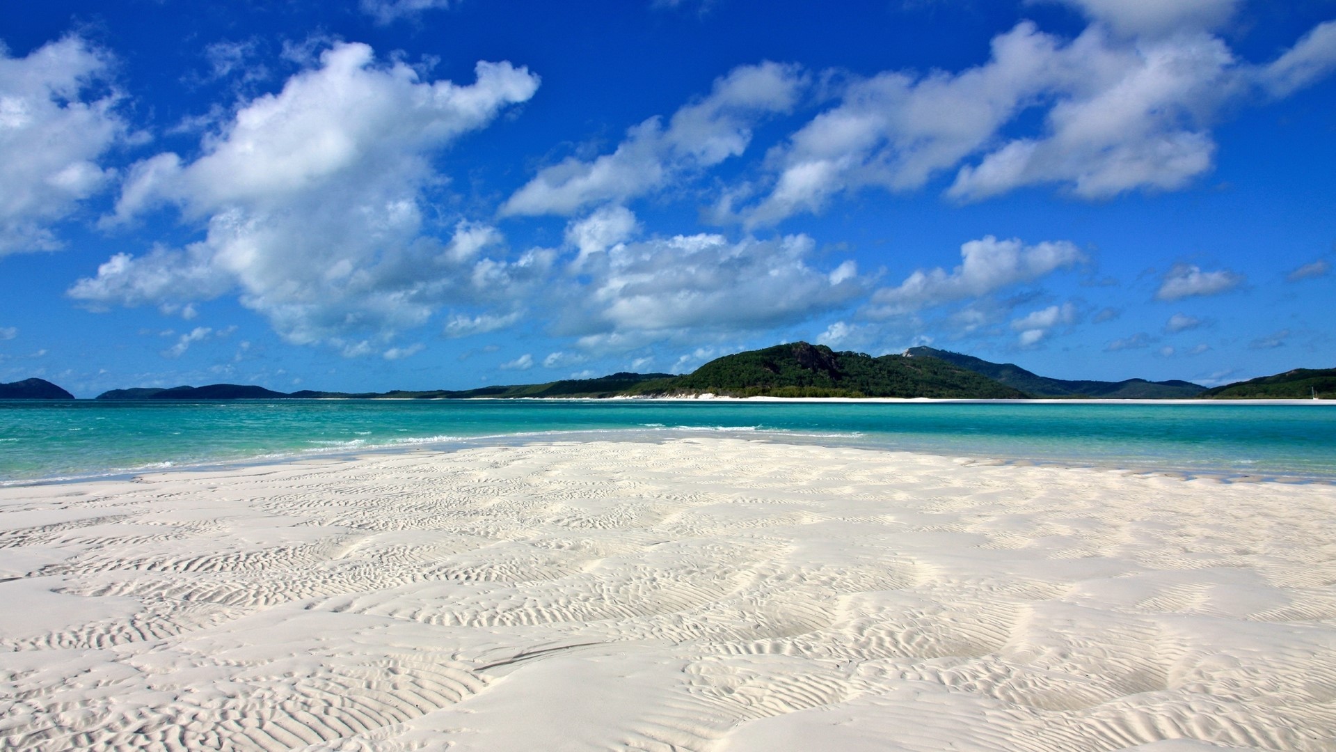 Whitehaven Beach, Whitsunday Islands, Australia HD Wallpaper