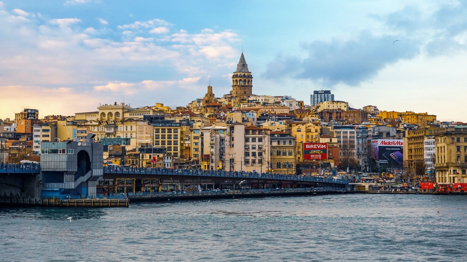 Galata Tower and Golden Horn, Istanbul HD Wallpaper