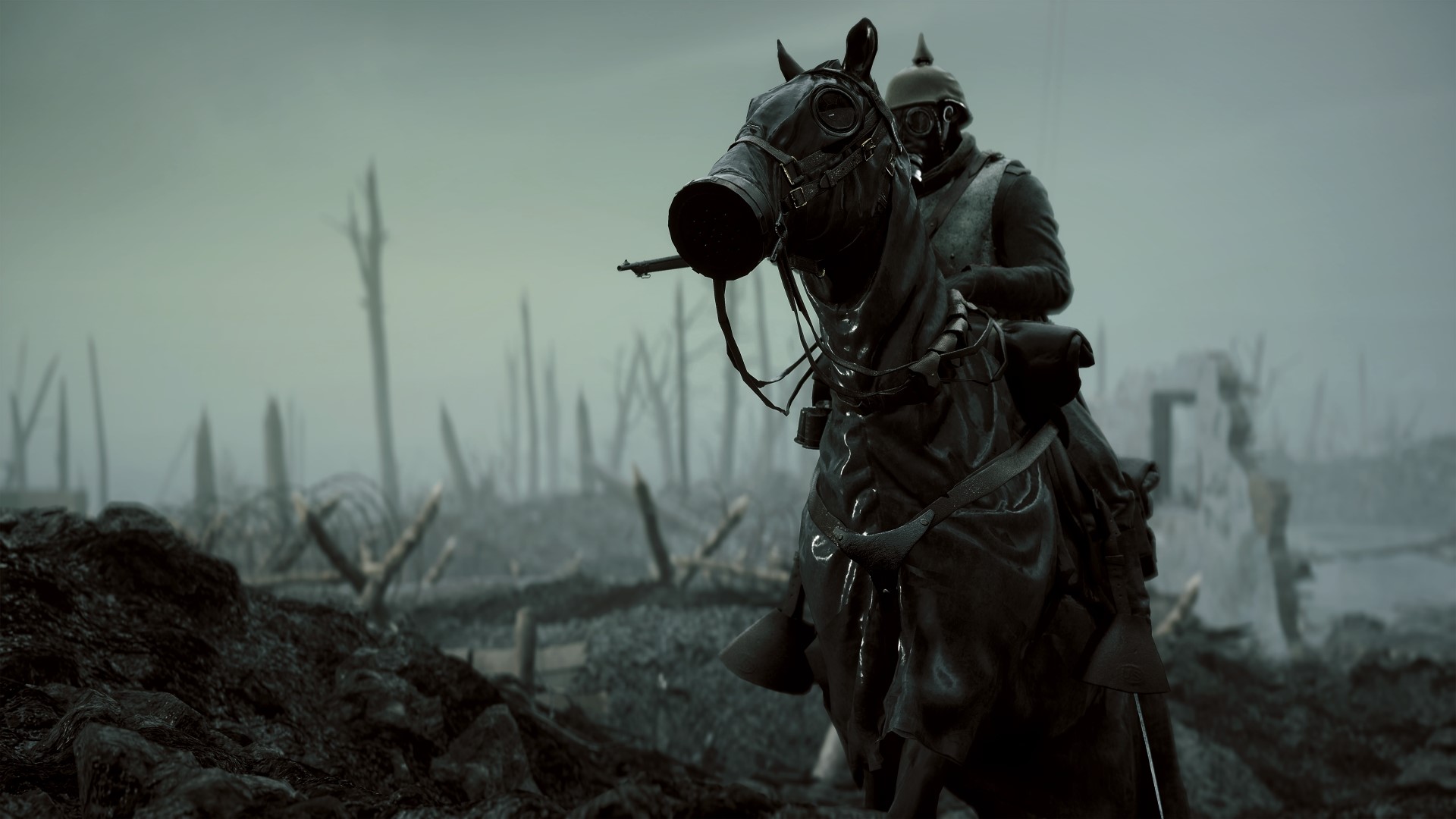 Soldier on horseback in Battlefield 1 HD Wallpaper