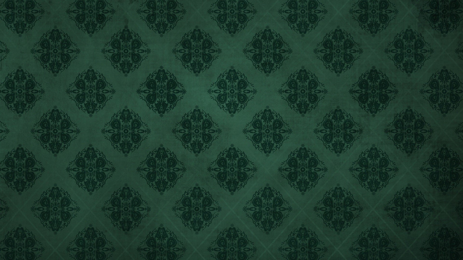 Green damask pattern HD Wallpaper