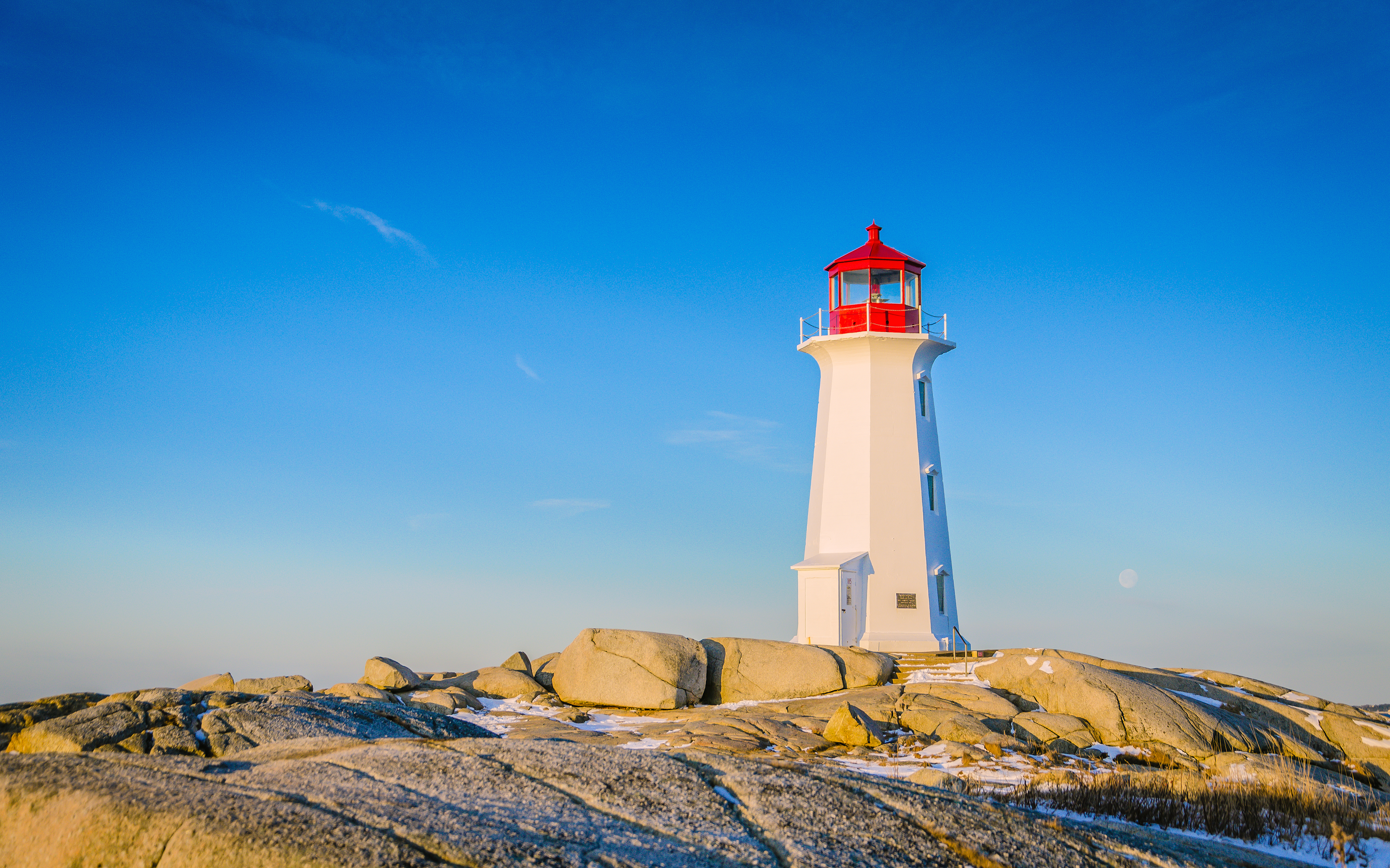 4K, Peggys Cove, Nova Scotia, Canada, Lighthouse HD Wallpaper