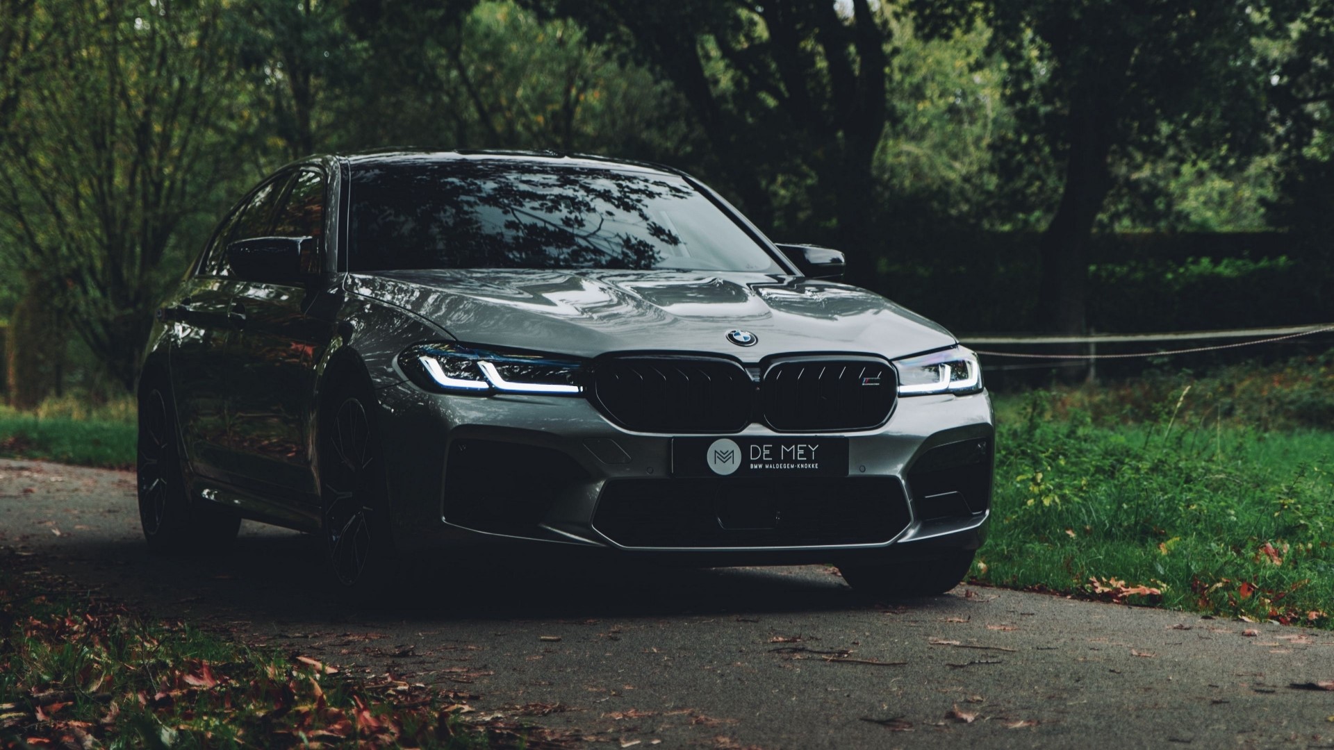BMW M5 Sedan on a Road HD Wallpaper