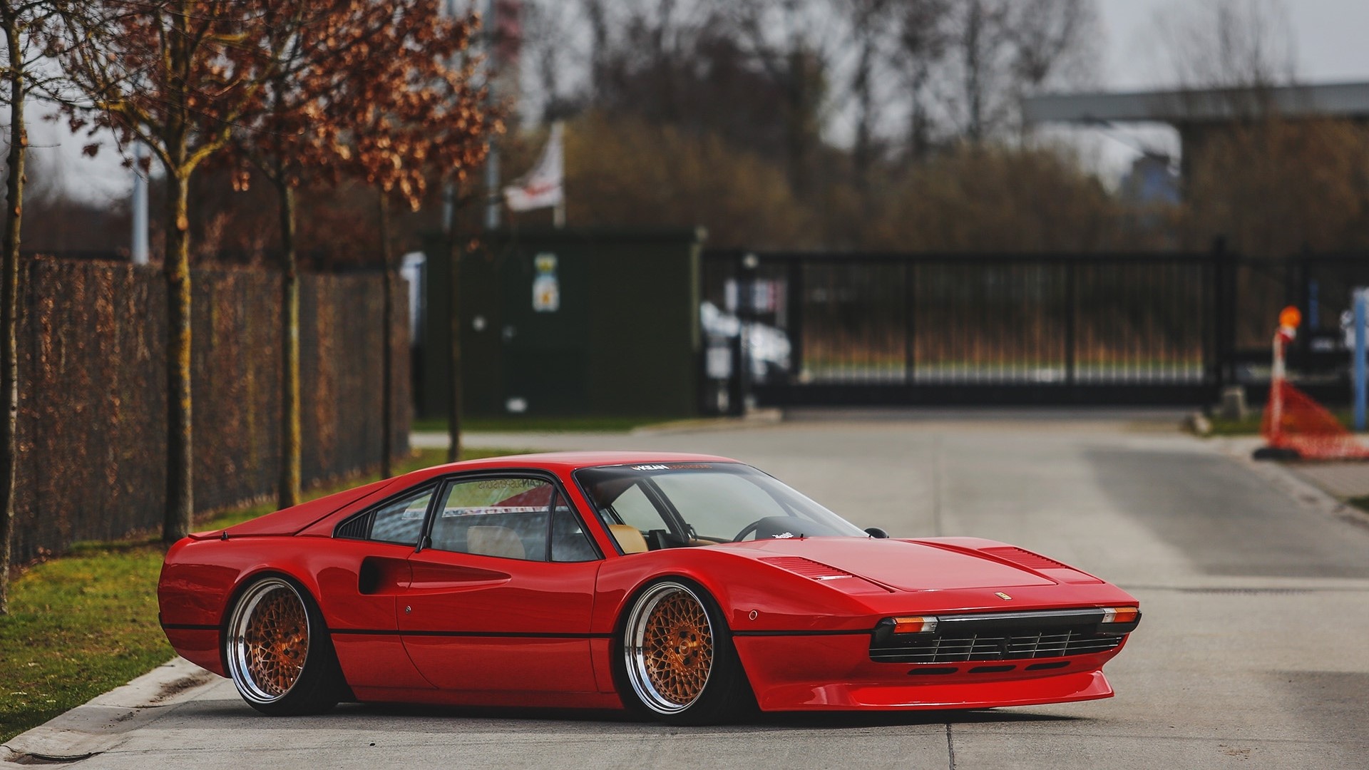 Red 1979 Ferrari 308 GTB HD Wallpaper