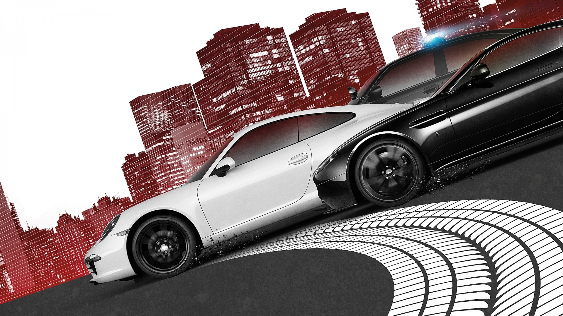 Need For Speed: Most Wanted 2012 cars in city HD Wallpaper