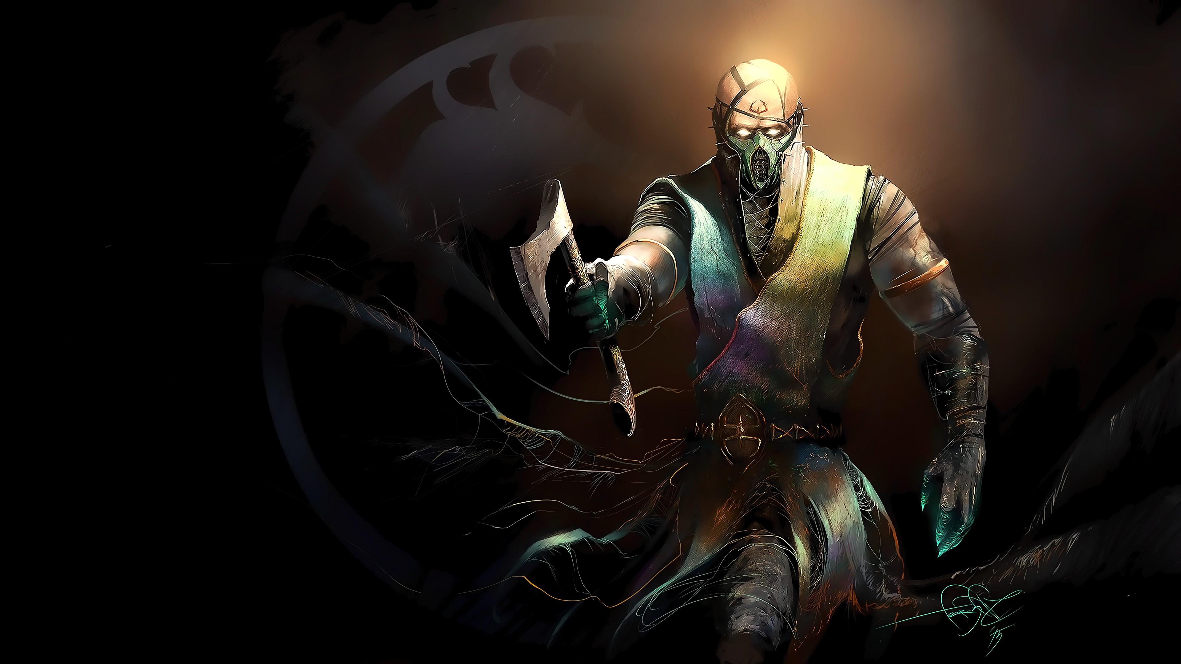 Chameleon from Mortal Kombat 4K Artwork HD Wallpaper