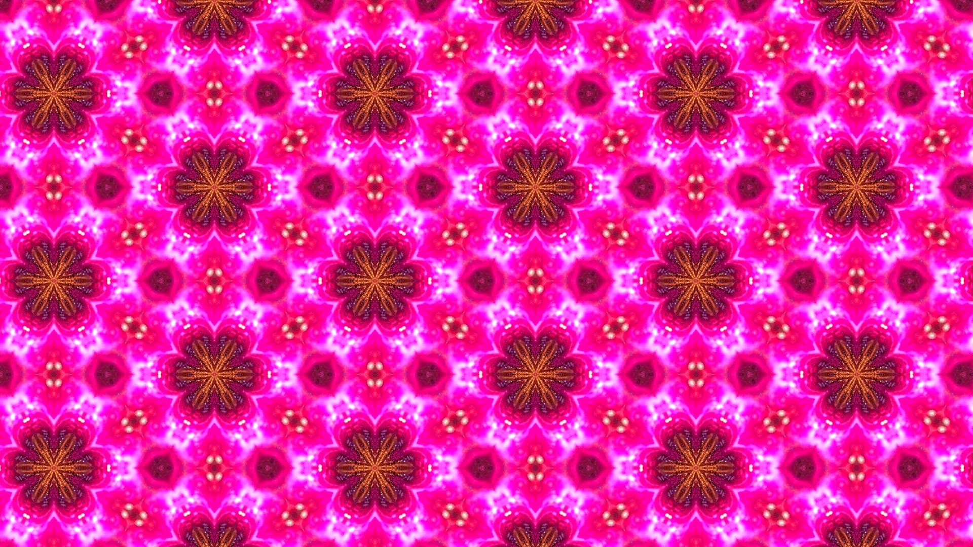Pink and orange abstract kaleidoscope pattern HD Wallpaper