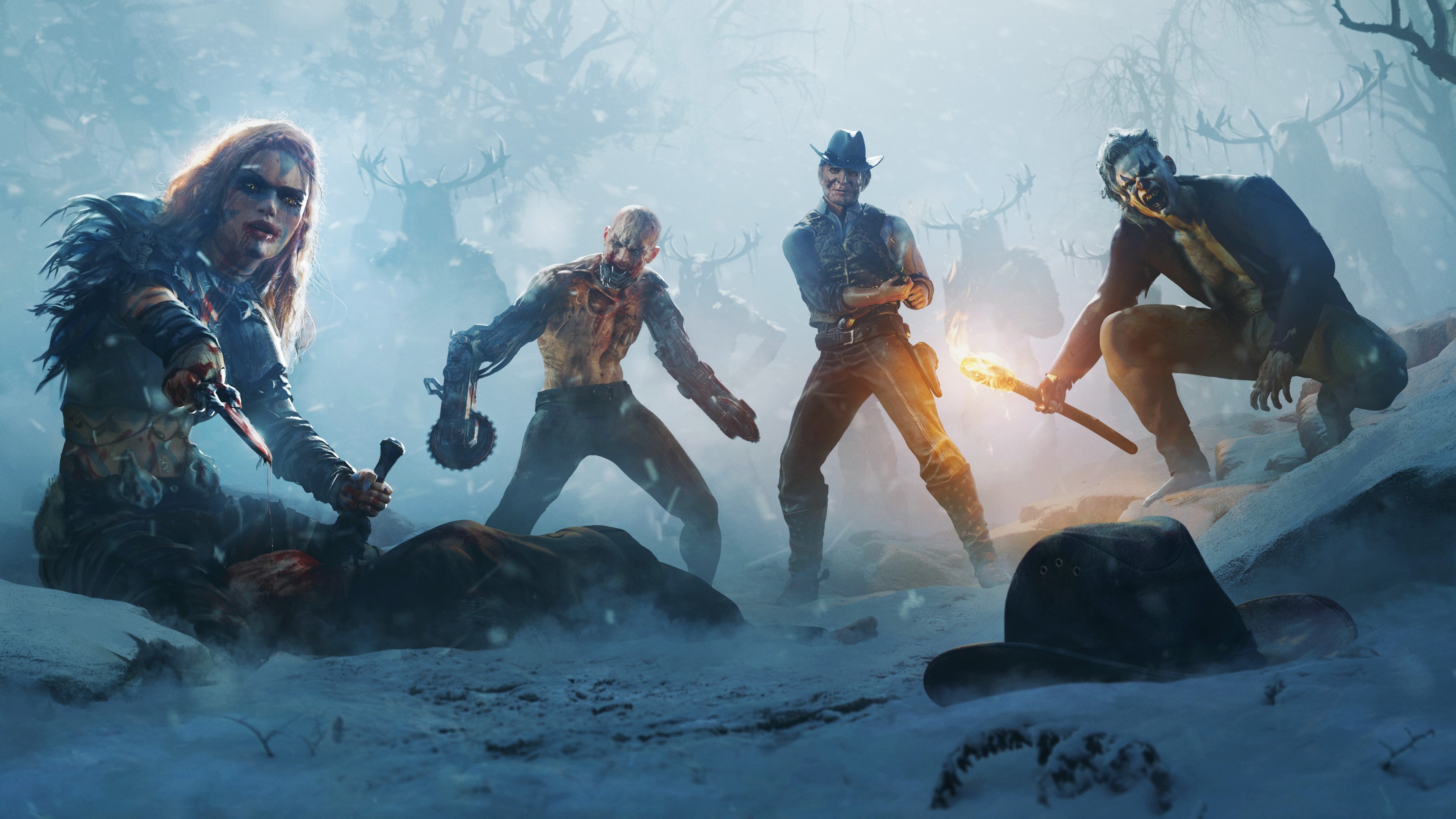 Wasteland 3 Characters in Snowy Environment HD Wallpaper