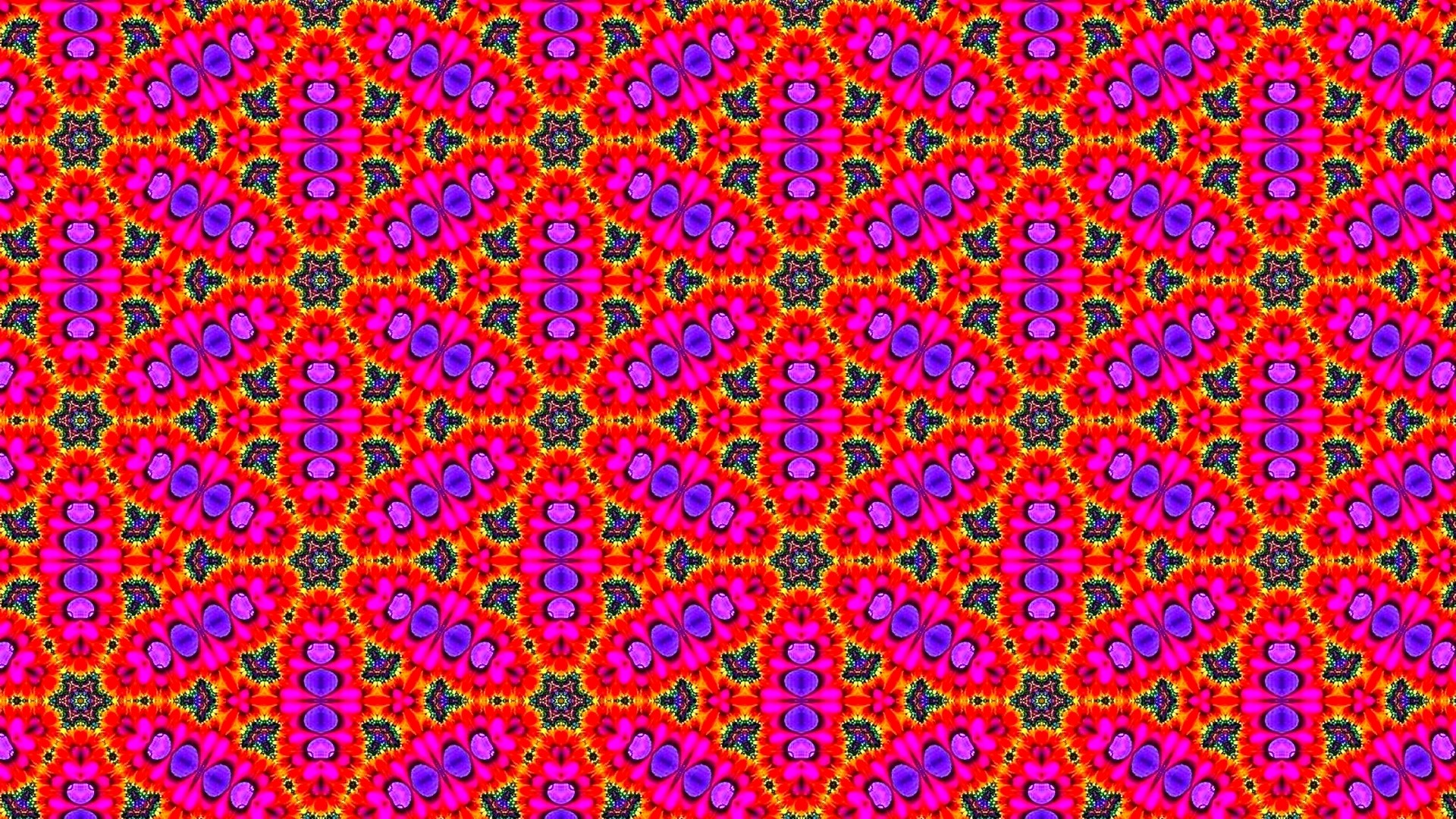 Abstract kaleidoscopic pattern with pink and purple HD Wallpaper
