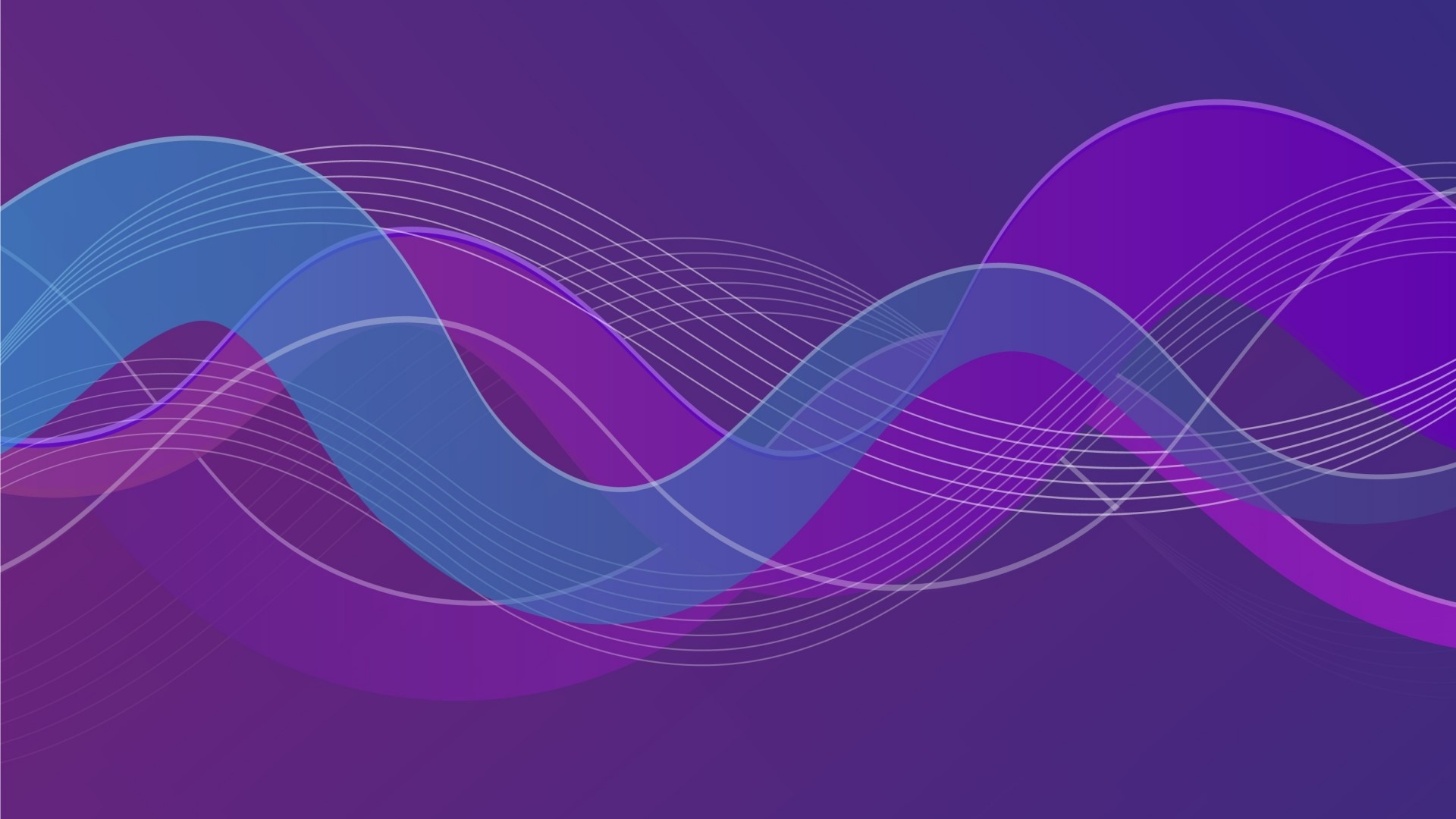 Abstract waves of blue and purple HD Wallpaper