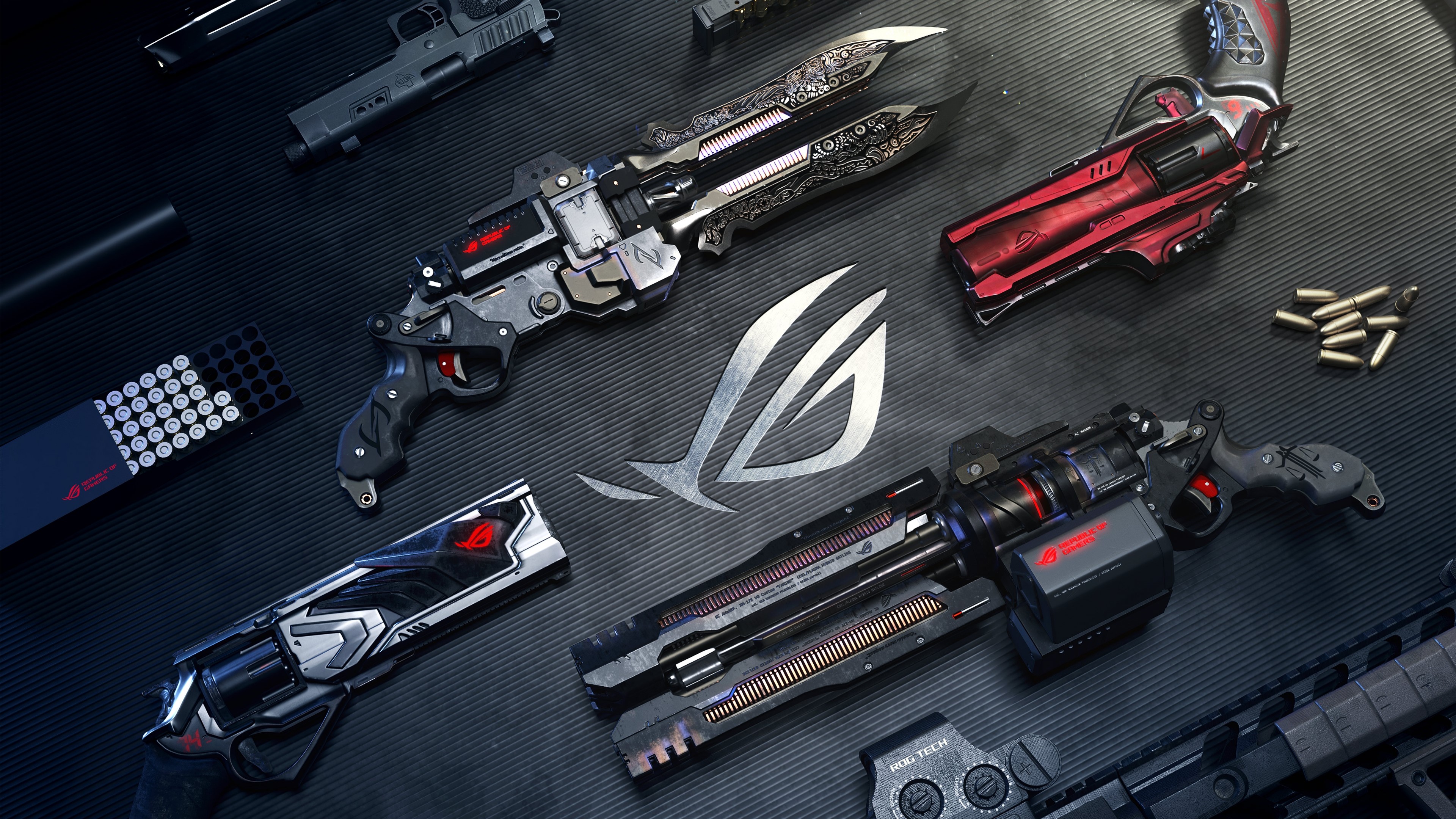 4K Four Horsemen of the Apocalypse Weapons HD Wallpaper