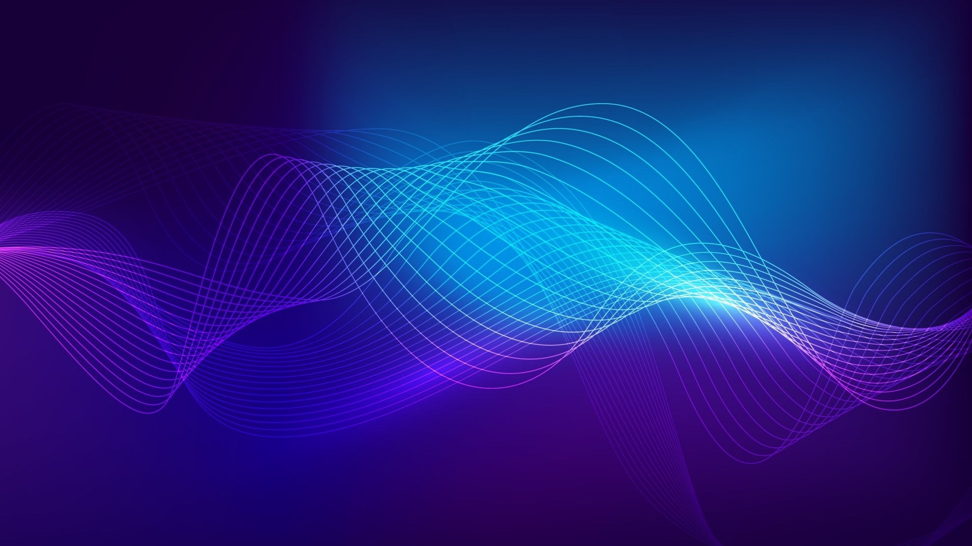 Abstract blue and purple wavy lines HD Wallpaper