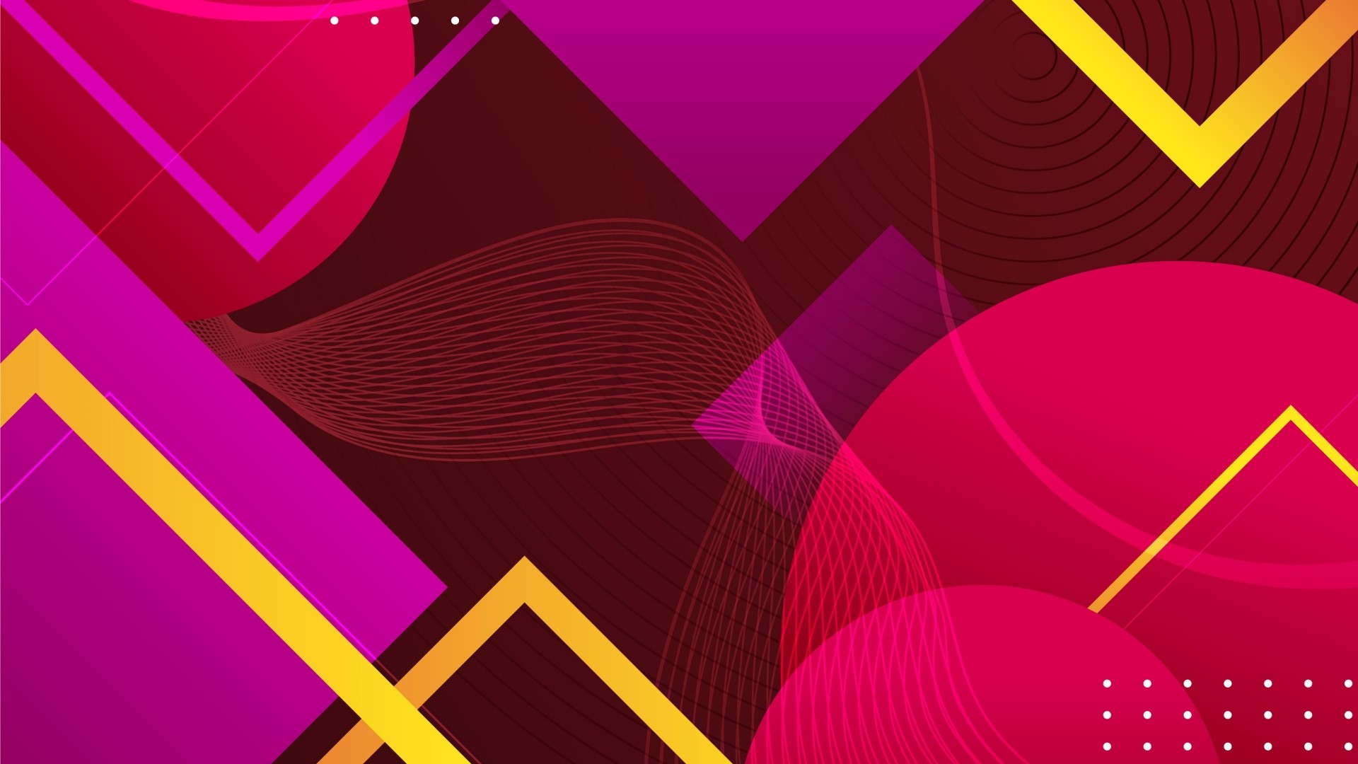 Abstract Geometric Shapes with Gradient Colors HD Wallpaper