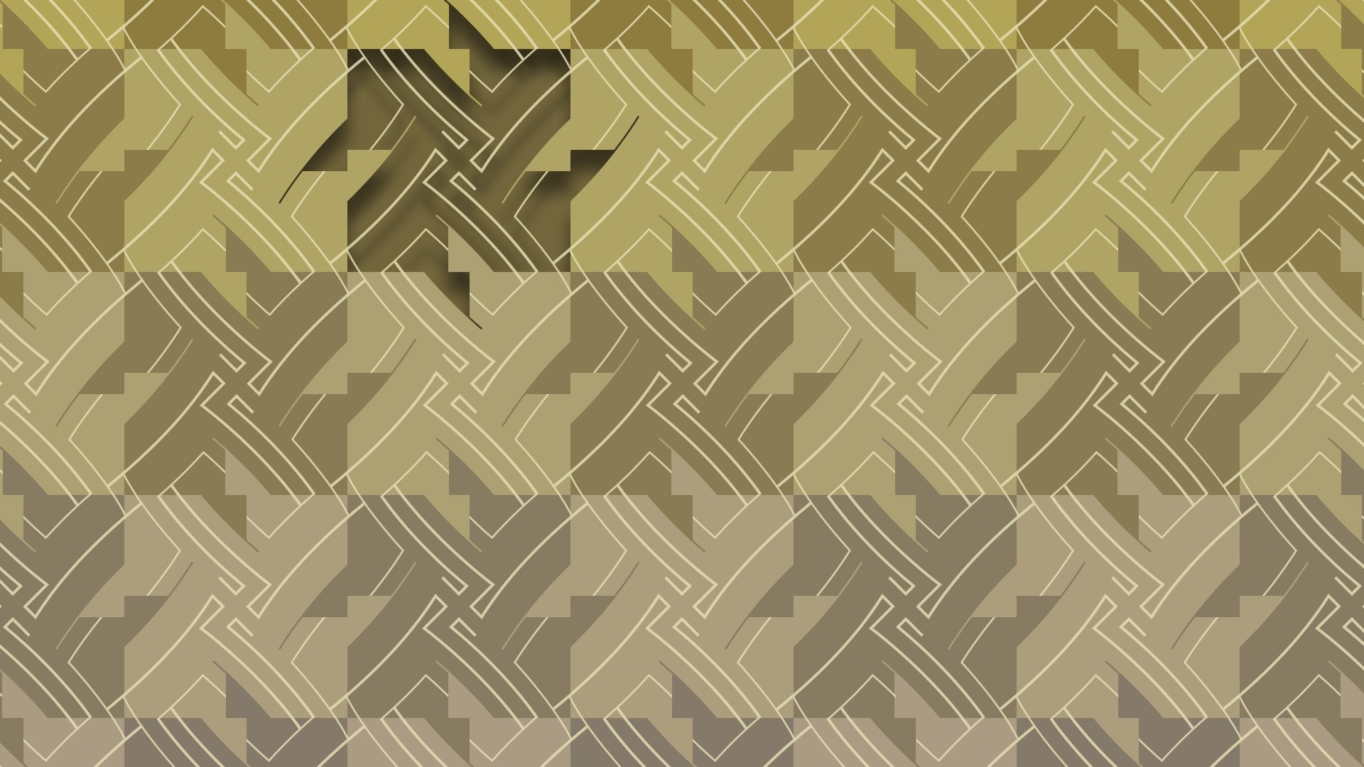 Abstract geometric pattern with interlocking shapes and lines HD Wallpaper