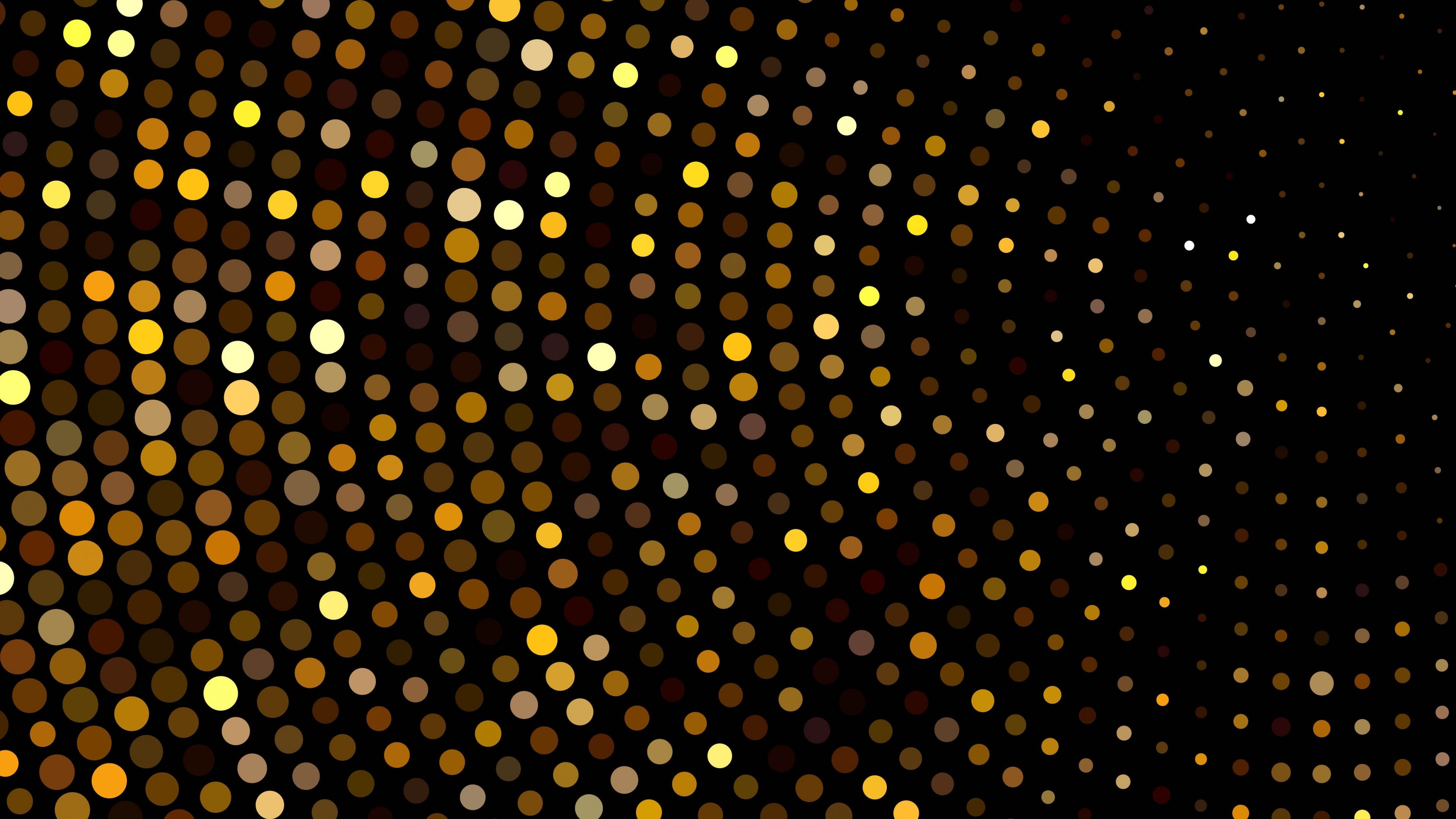 4K Abstract Golden Dots Pattern HD Wallpaper