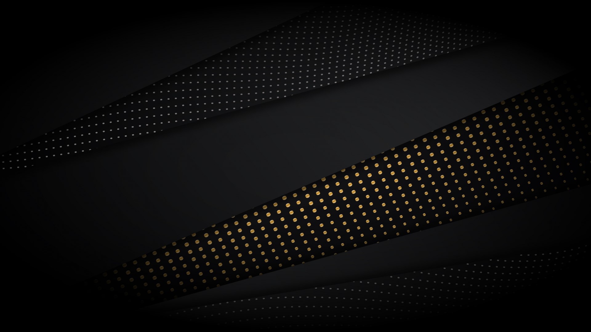Black and gold abstract background with dots HD Wallpaper
