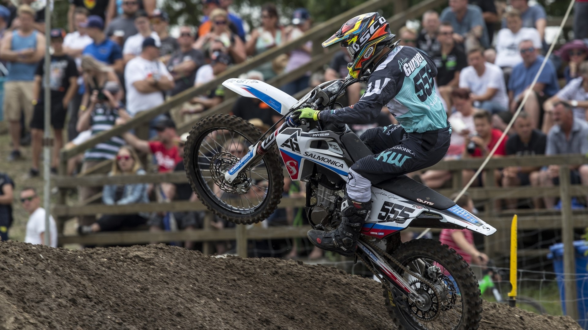 Motocross rider 555 at MXGP HD Wallpaper