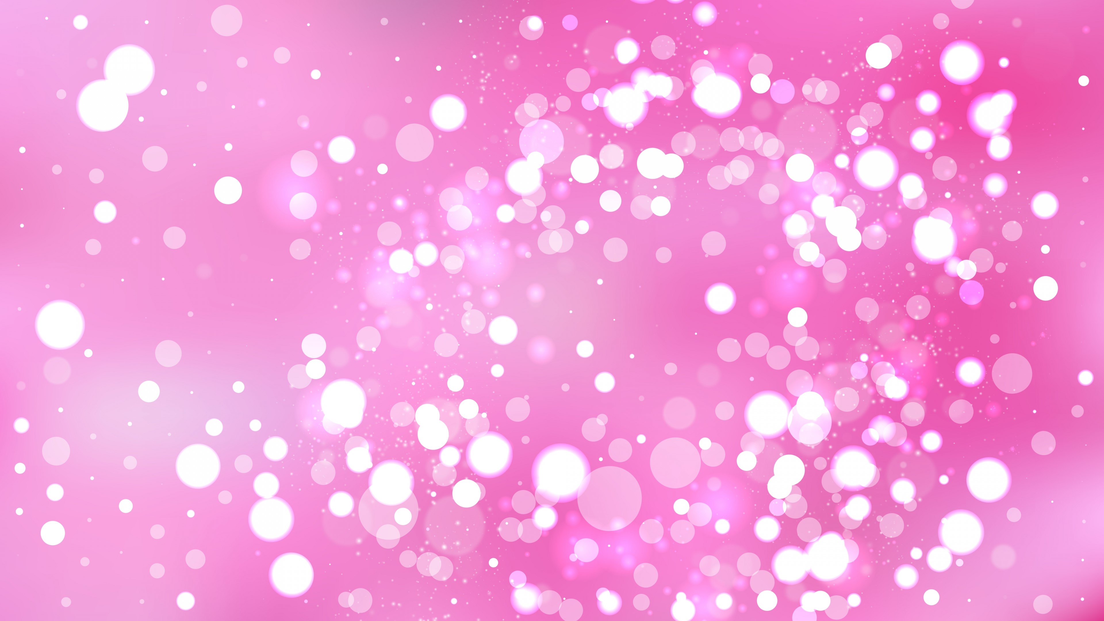 4K Pink Bokeh Lights HD Wallpaper