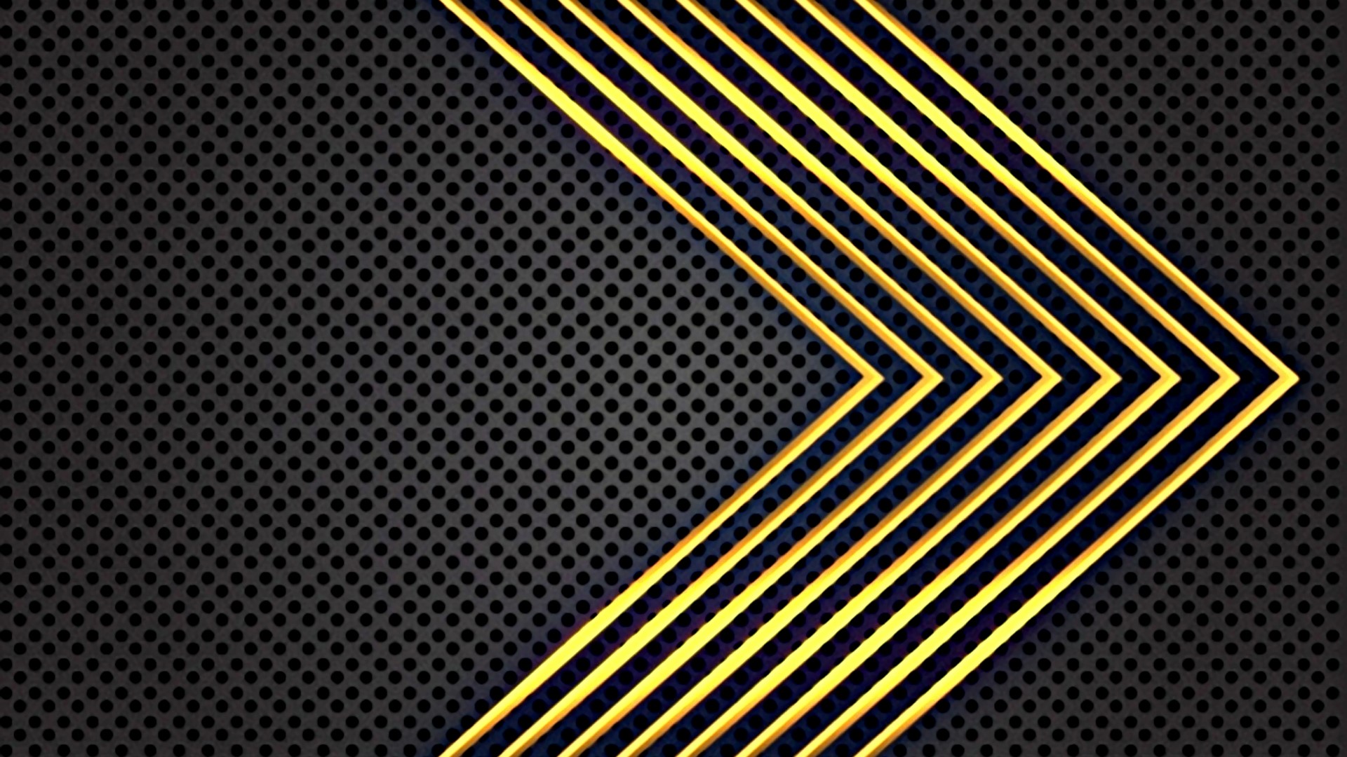 Abstract geometric pattern with yellow and black lines HD Wallpaper