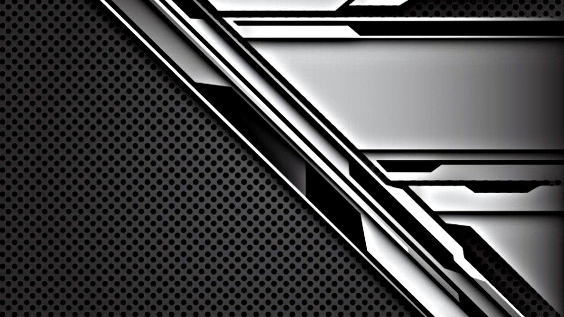Abstract Metal Texture with Geometric Patterns HD Wallpaper