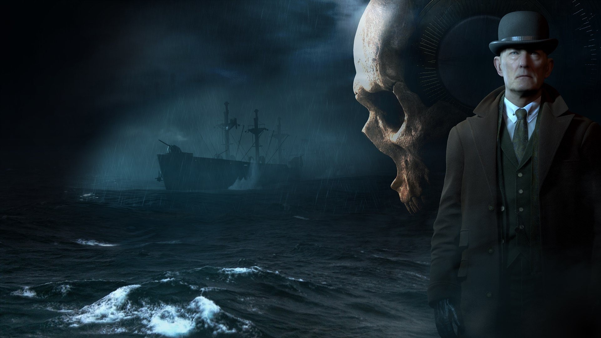 The Dark Pictures: Man of Medan - Man and Ship in Storm HD Wallpaper