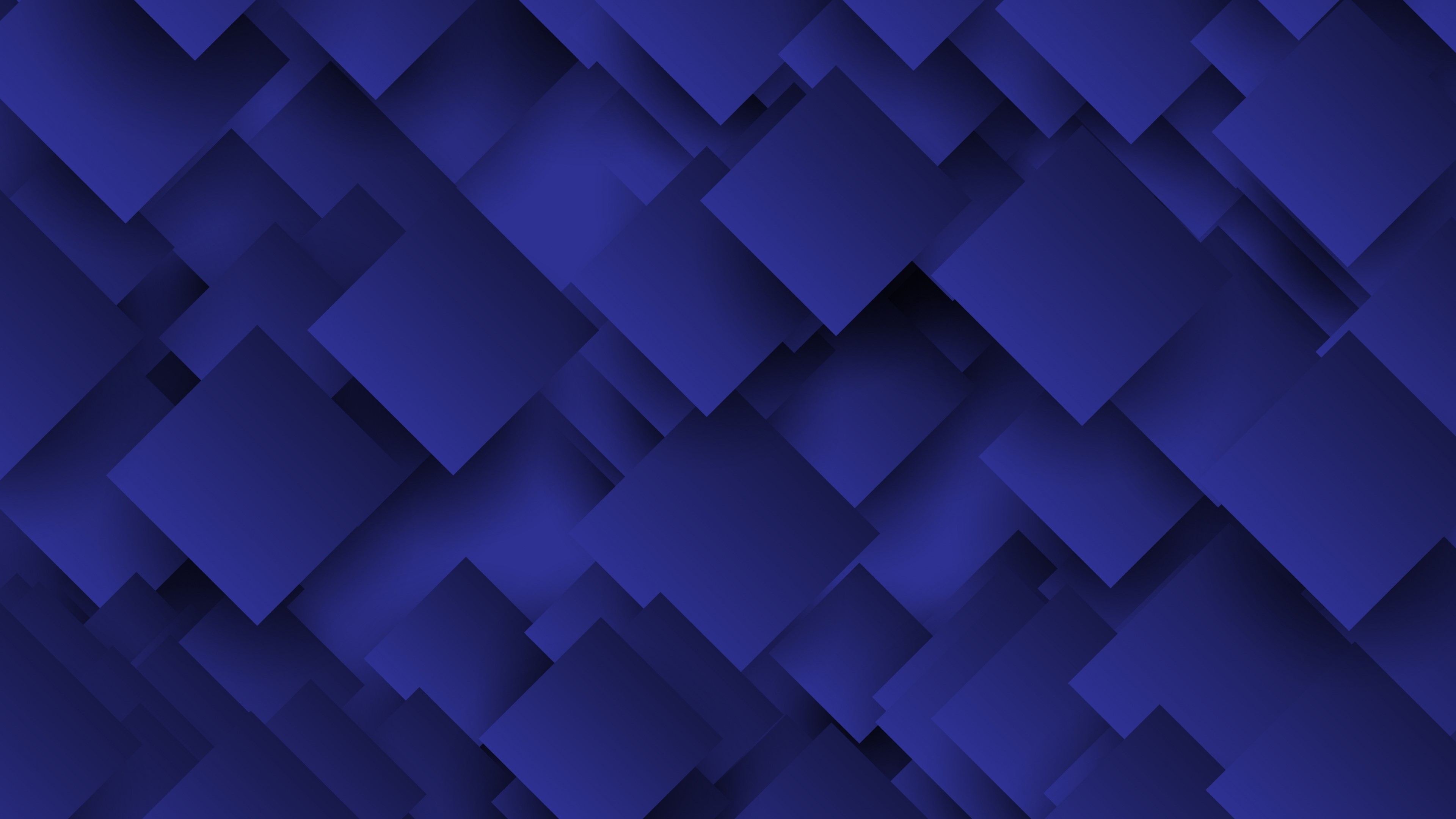 4K Abstract Blue Squares HD Wallpaper