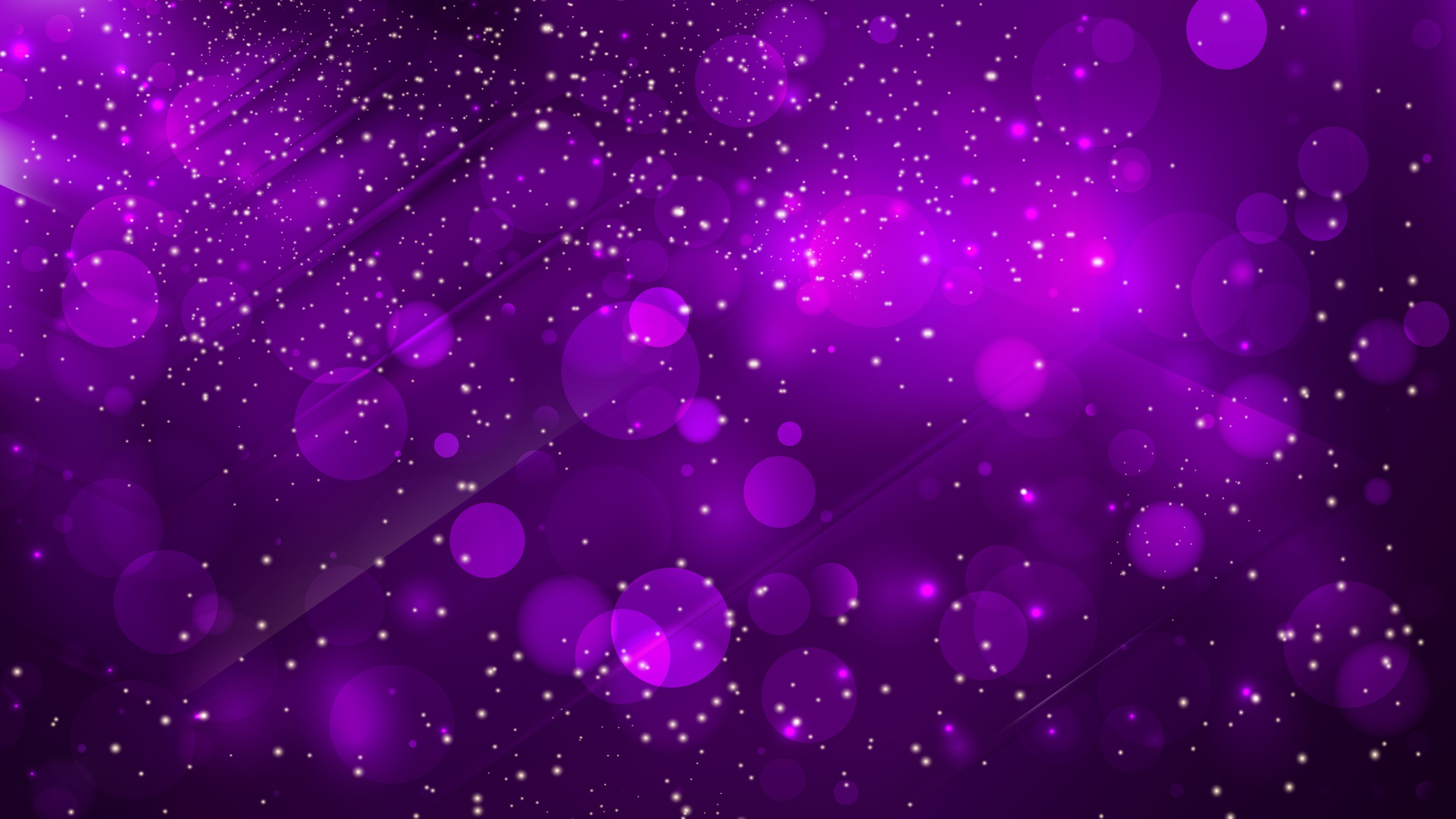 Purple Bokeh and Glitter Abstract HD Wallpaper