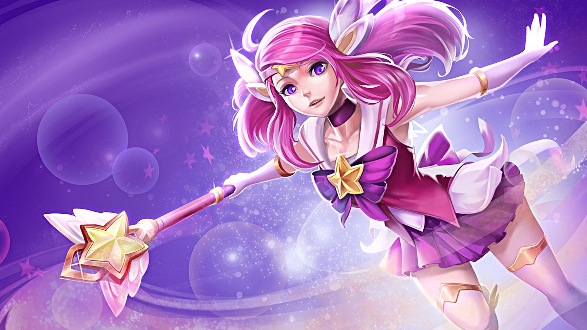 Star Guardian Jinx from League of Legends HD Wallpaper
