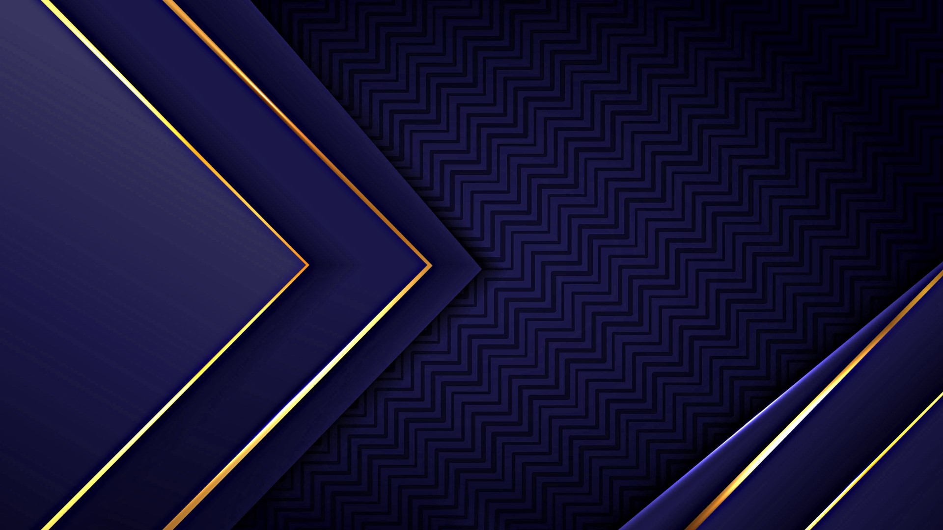 Abstract dark blue and gold geometric pattern HD Wallpaper