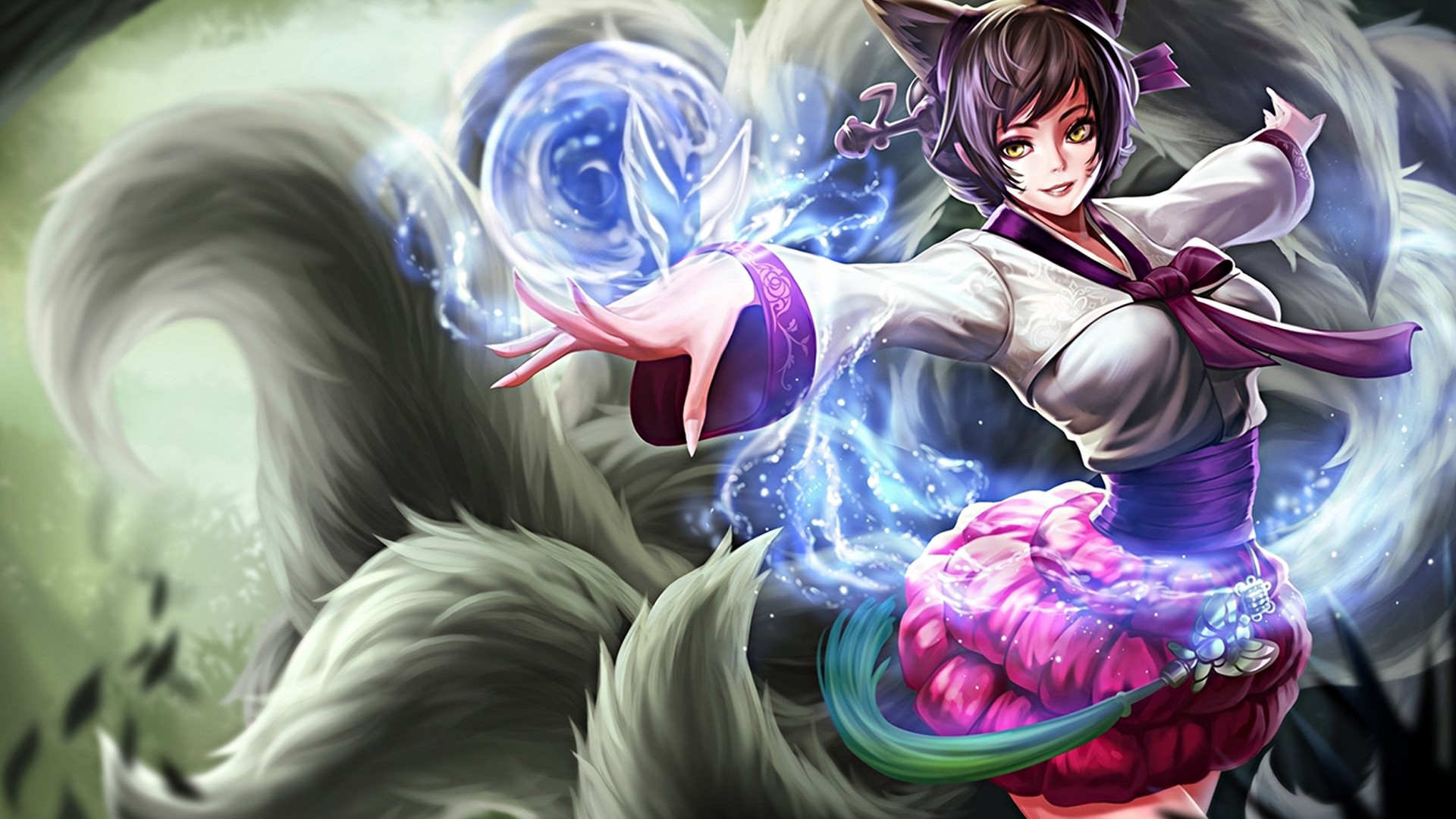 Ahri from League of Legends HD Wallpaper