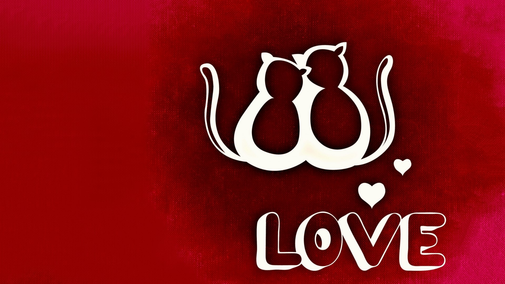 Love cats illustration HD Wallpaper
