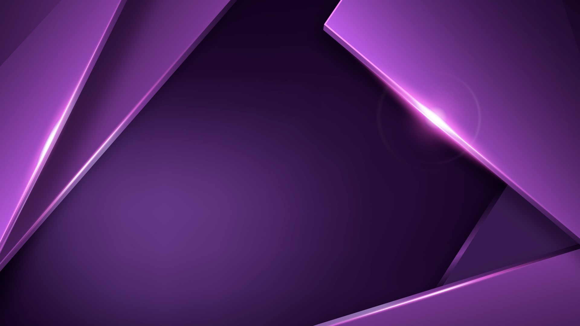 Abstract purple geometric shapes with light reflections HD Wallpaper