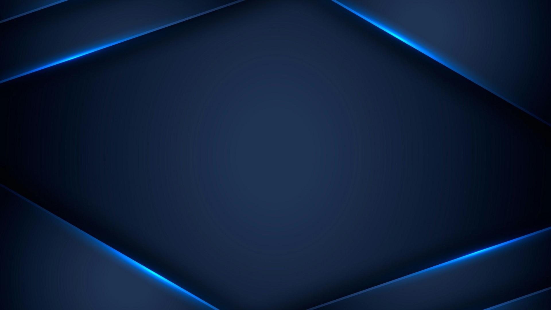 Dark Blue Abstract with Blue Light Edges HD Wallpaper