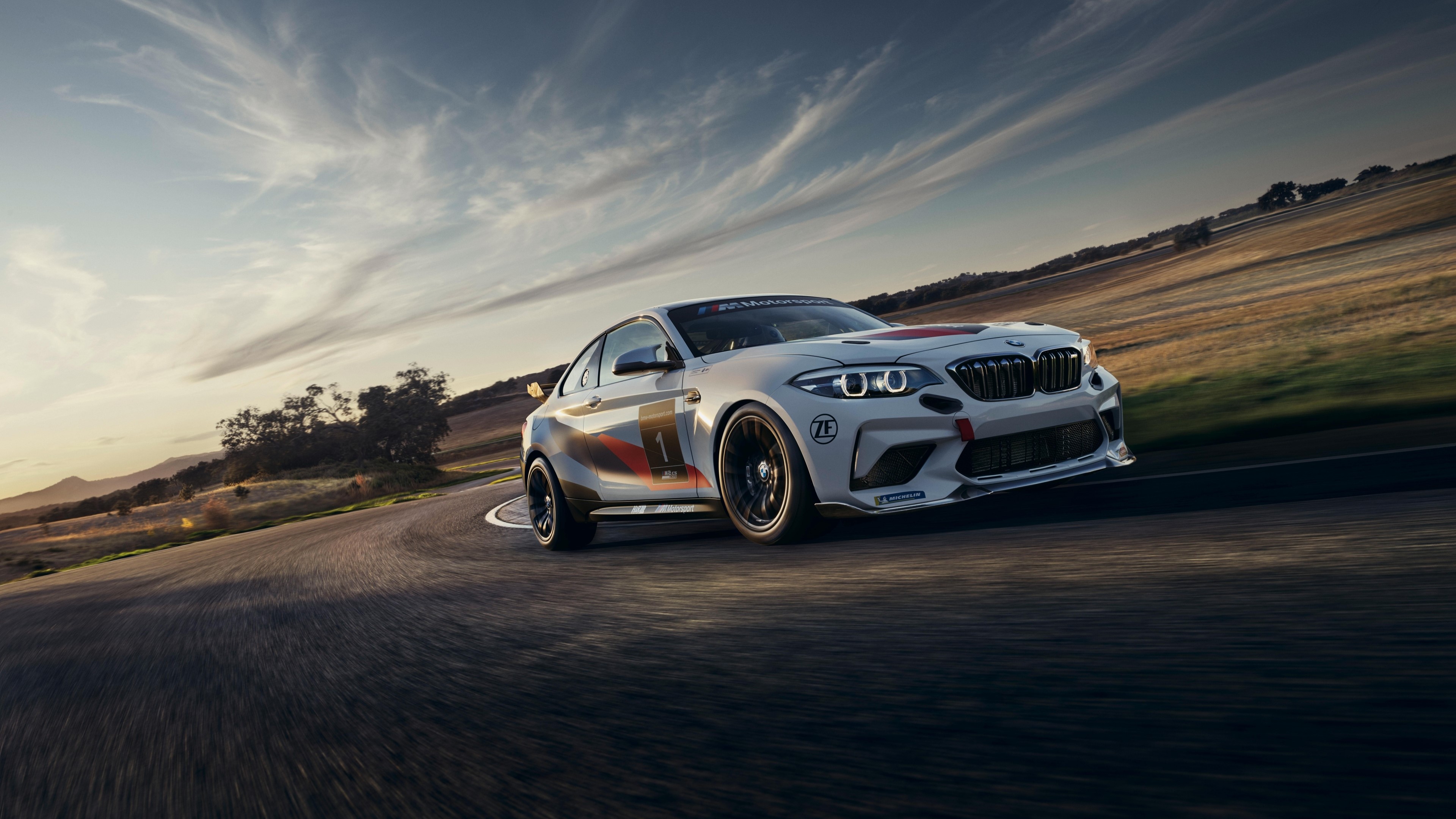 4K BMW M2 Competition Race Car on Track HD Wallpaper