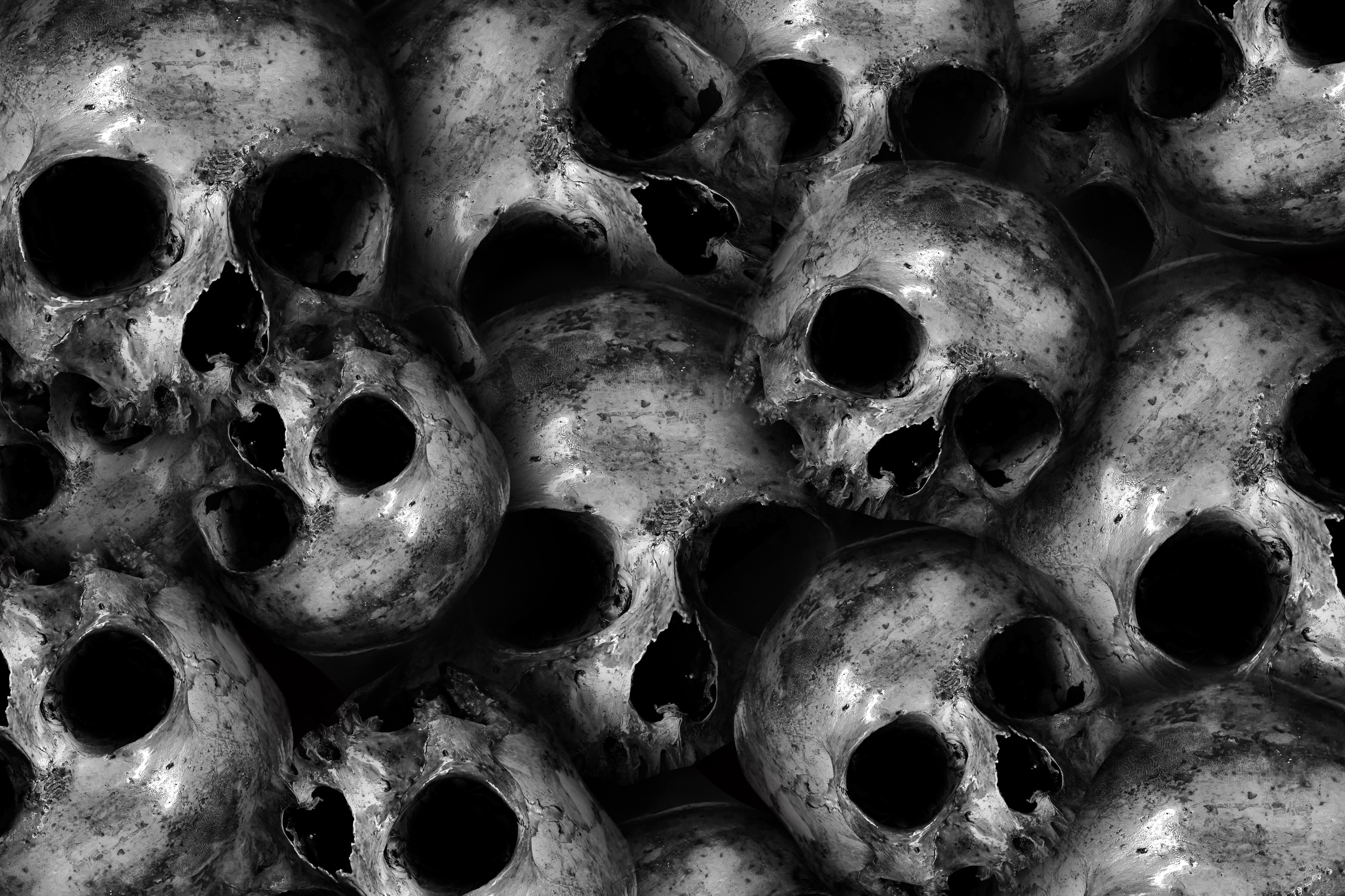 Pile of Skulls HD Wallpaper