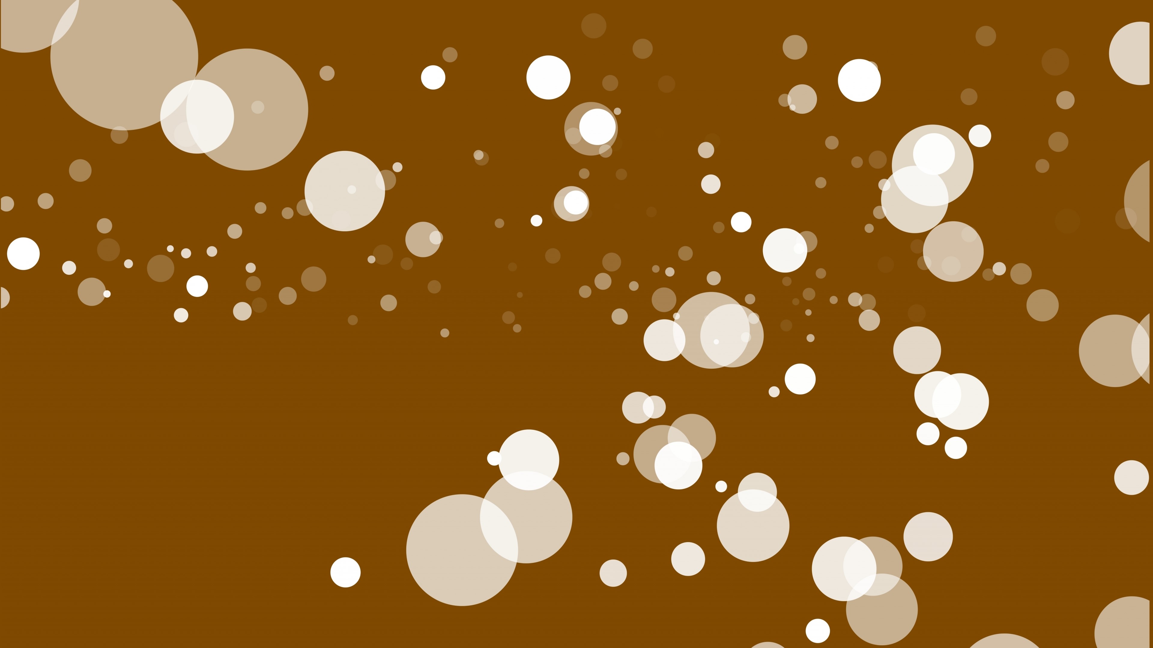 4K Abstract Bubbles on Brown Background HD Wallpaper