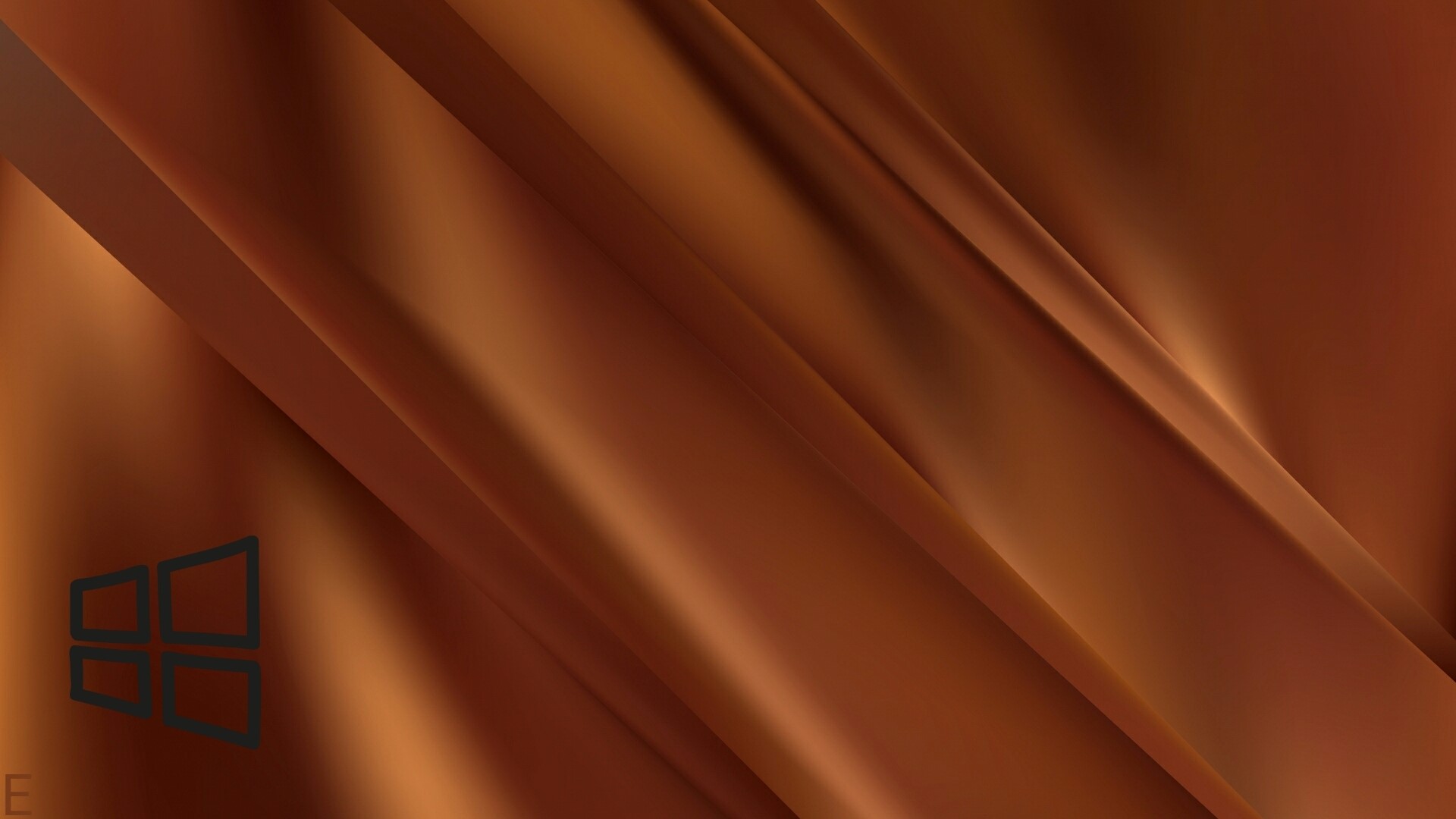 Windows Logo on Brown Abstract Background HD Wallpaper