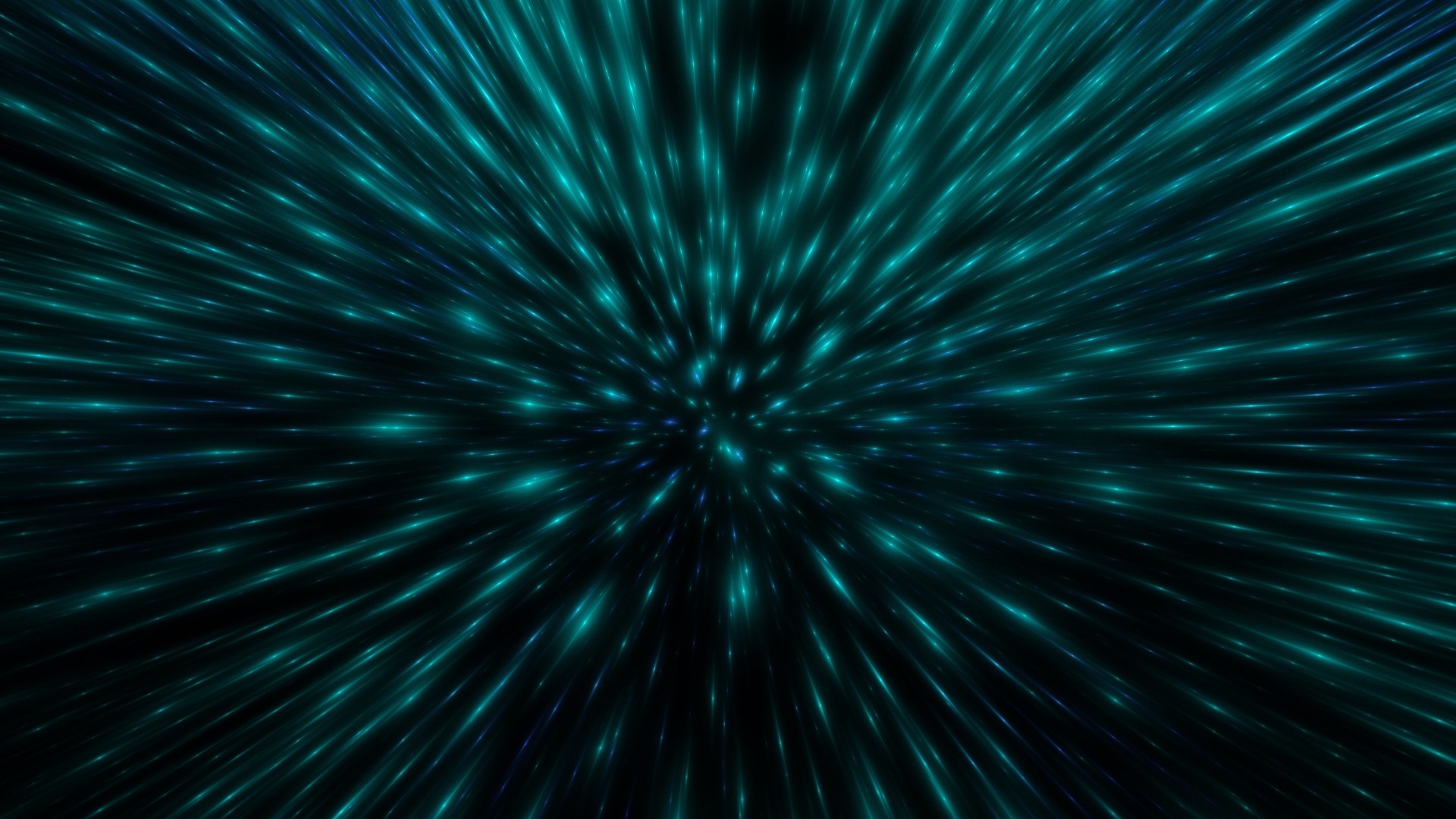 Light streaks in dark space HD Wallpaper