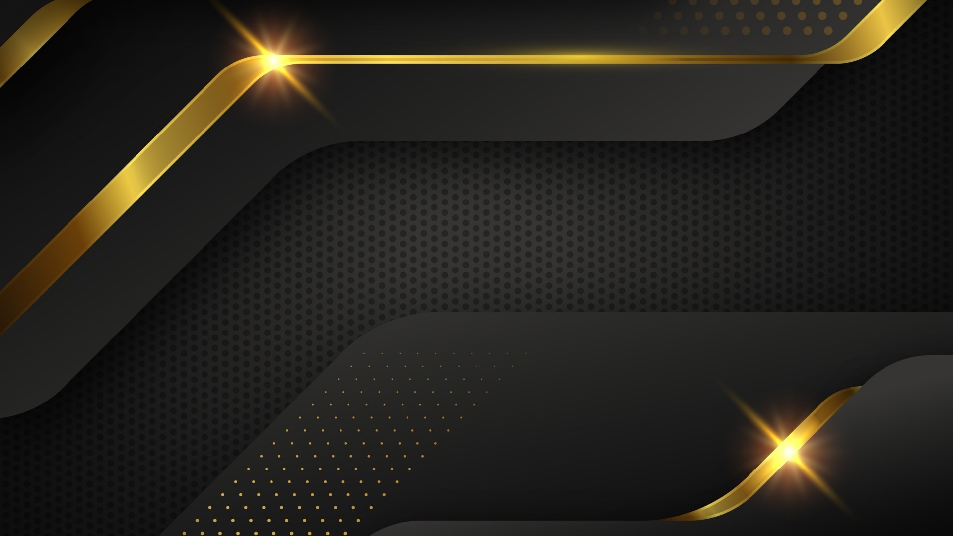 Abstract Black and Gold Geometric Design HD Wallpaper