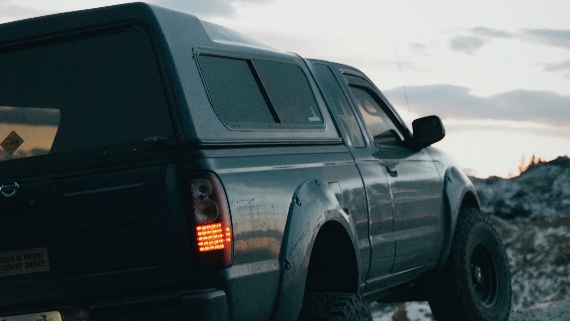 Nissan Pickup Truck with Canopy Off-Road HD Wallpaper