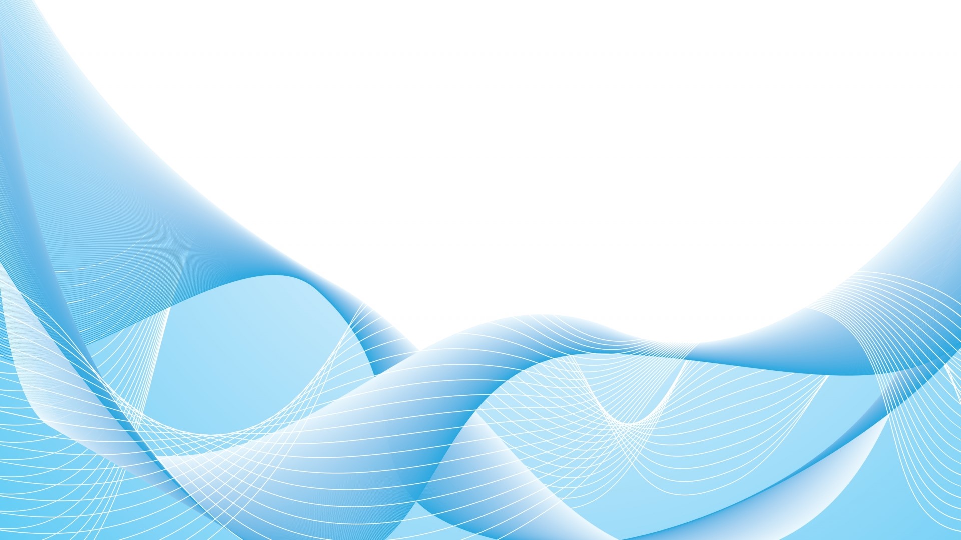 Blue abstract wavy lines on white background HD Wallpaper