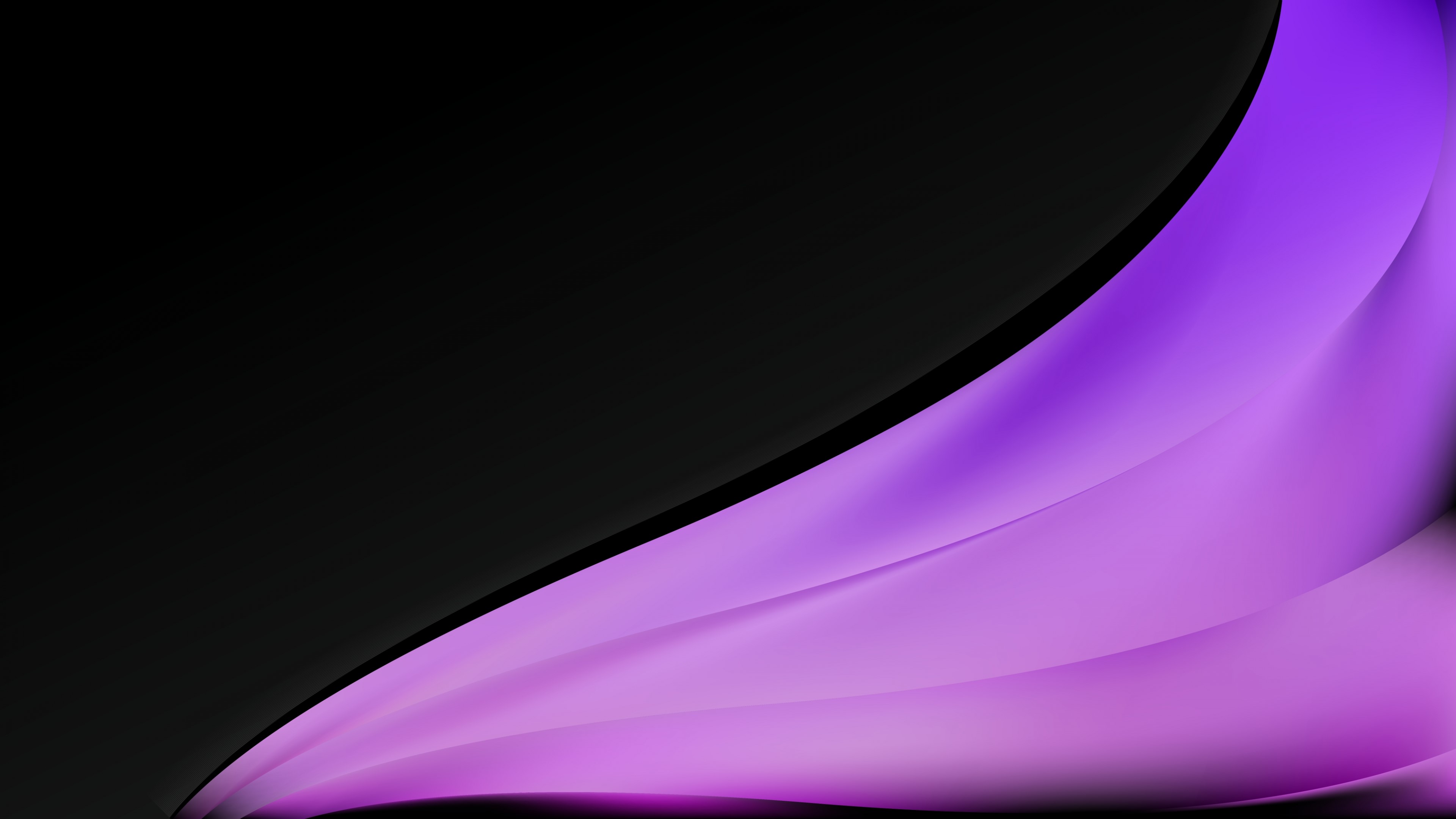 4K Abstract Purple and Black Waves HD Wallpaper