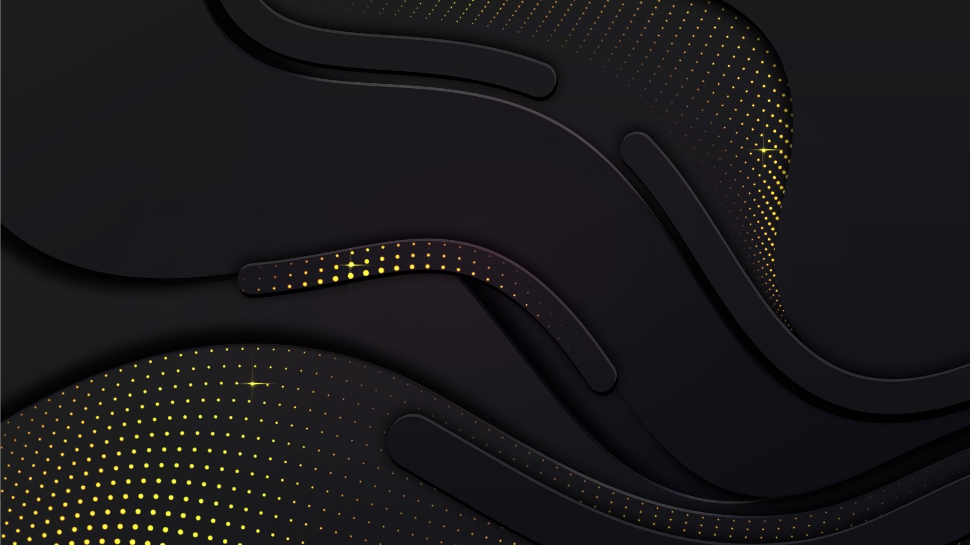 Abstract dark background with golden dots HD Wallpaper