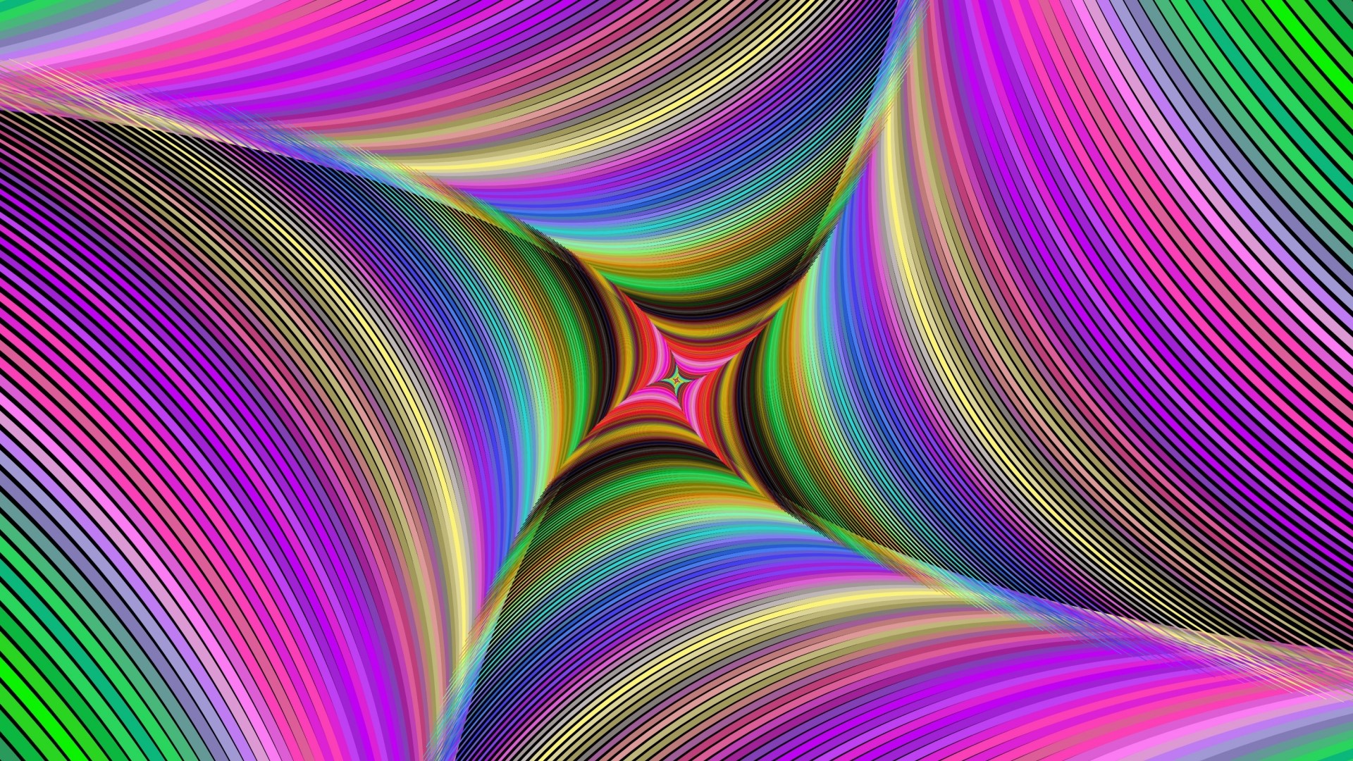 Abstract colorful fractal pattern HD Wallpaper