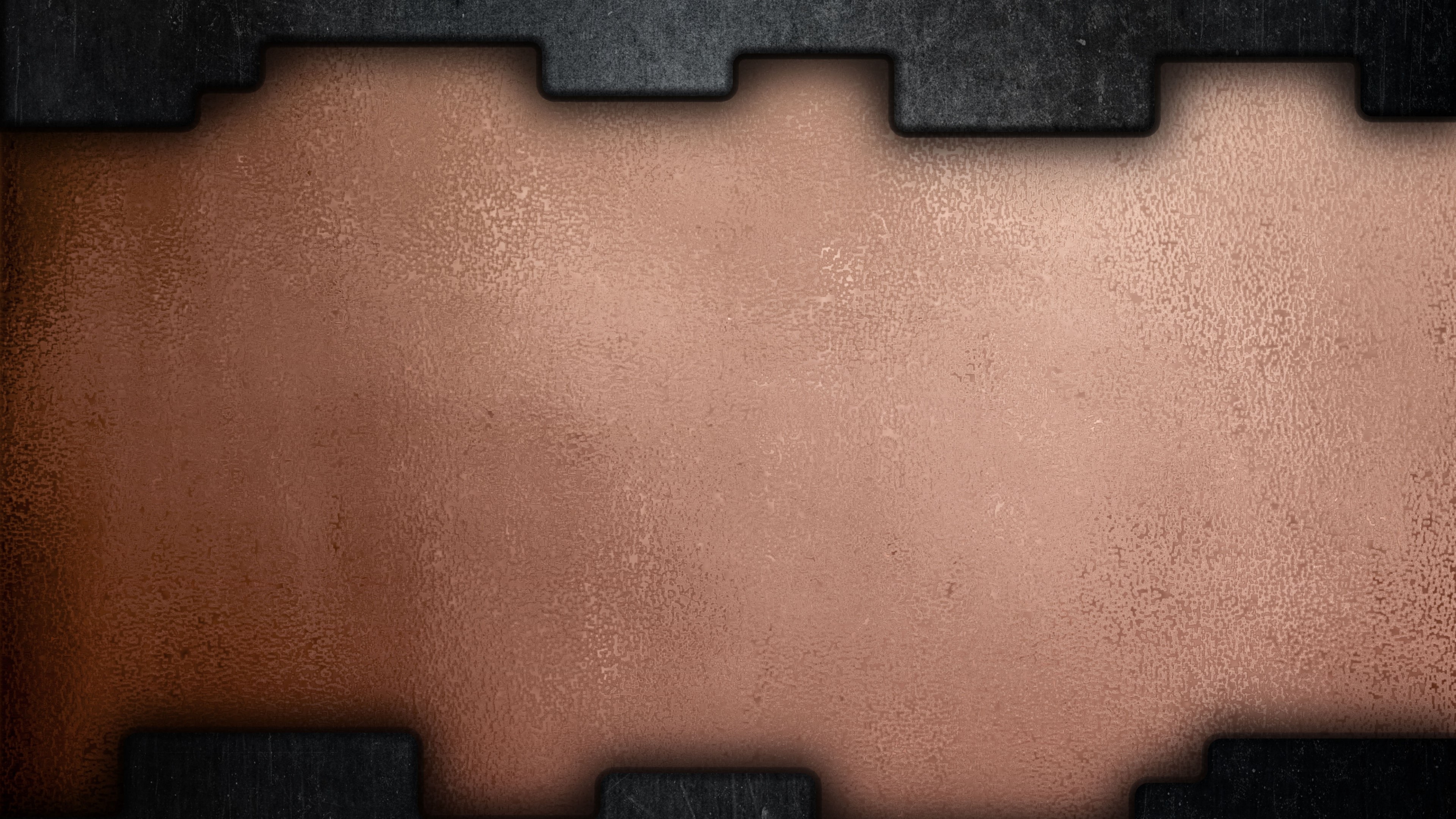 4K Metal Texture with Black Frame HD Wallpaper