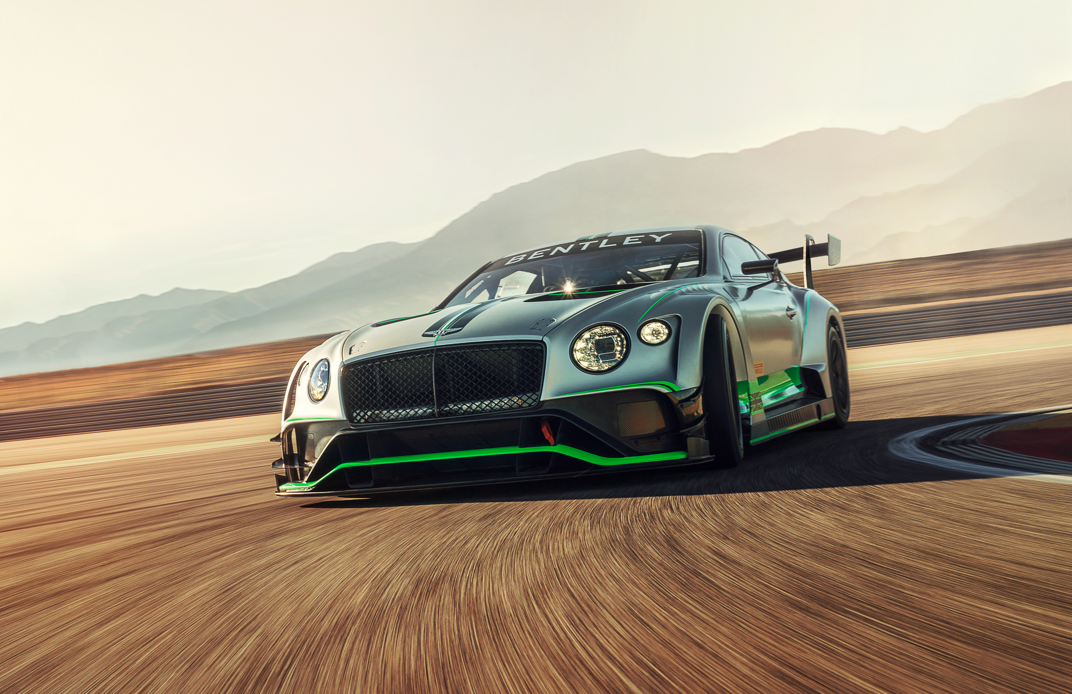 Bentley Continental GT3 race car on track HD Wallpaper