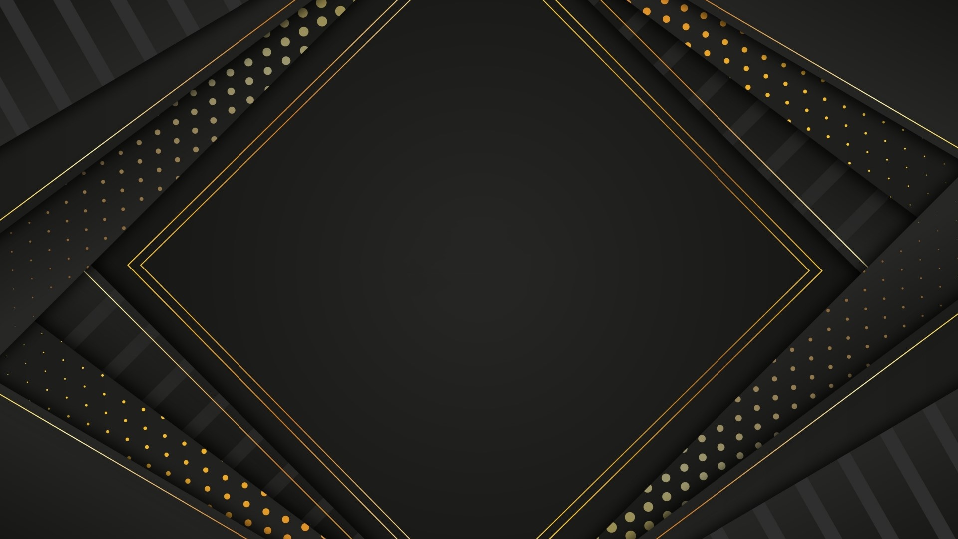 Abstract Black and Gold Geometric Pattern HD Wallpaper