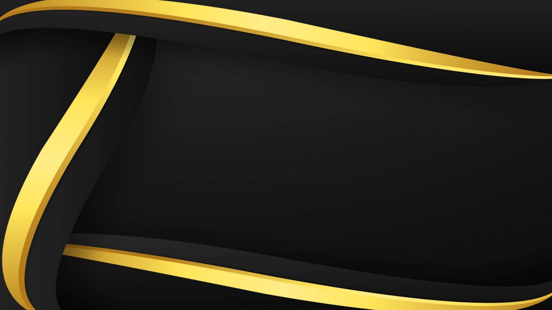 Abstract Black and Gold Waves HD Wallpaper