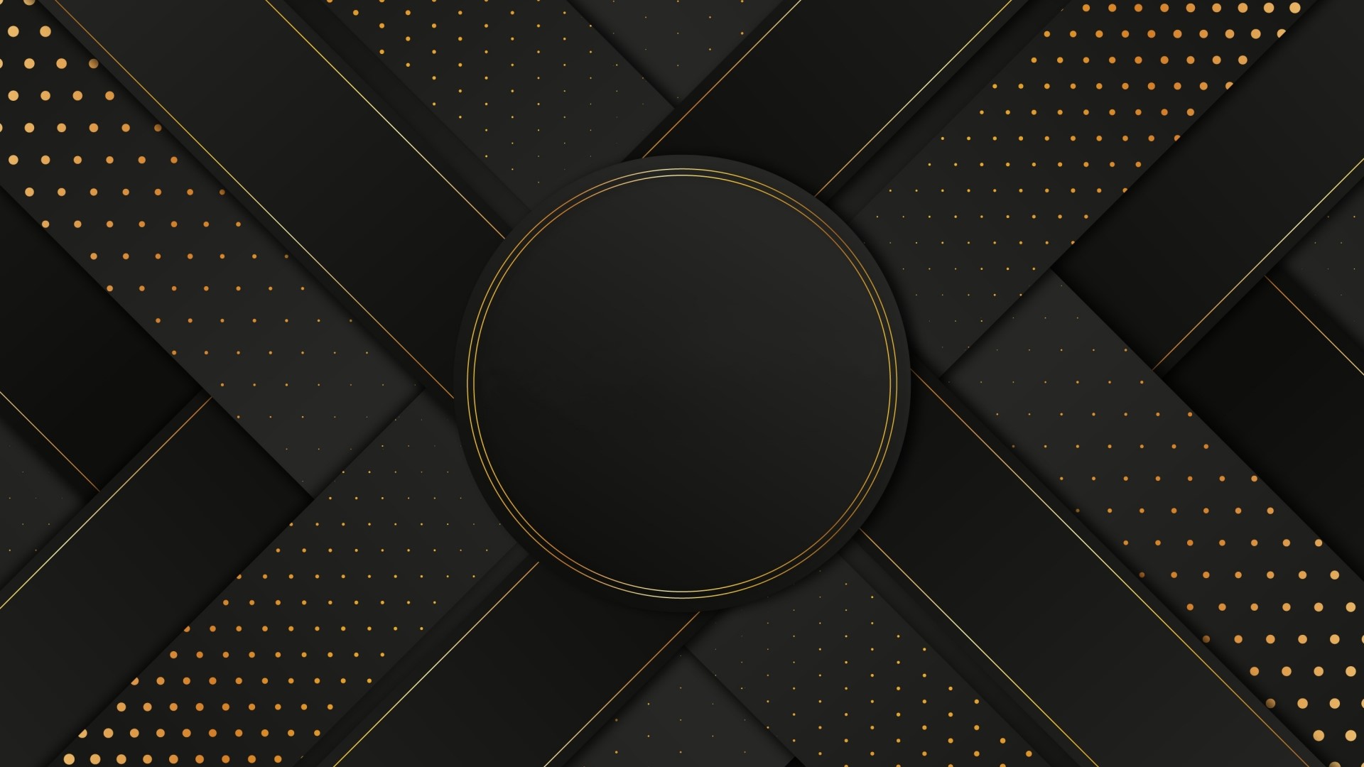 Abstract Black and Gold Geometric Pattern HD Wallpaper