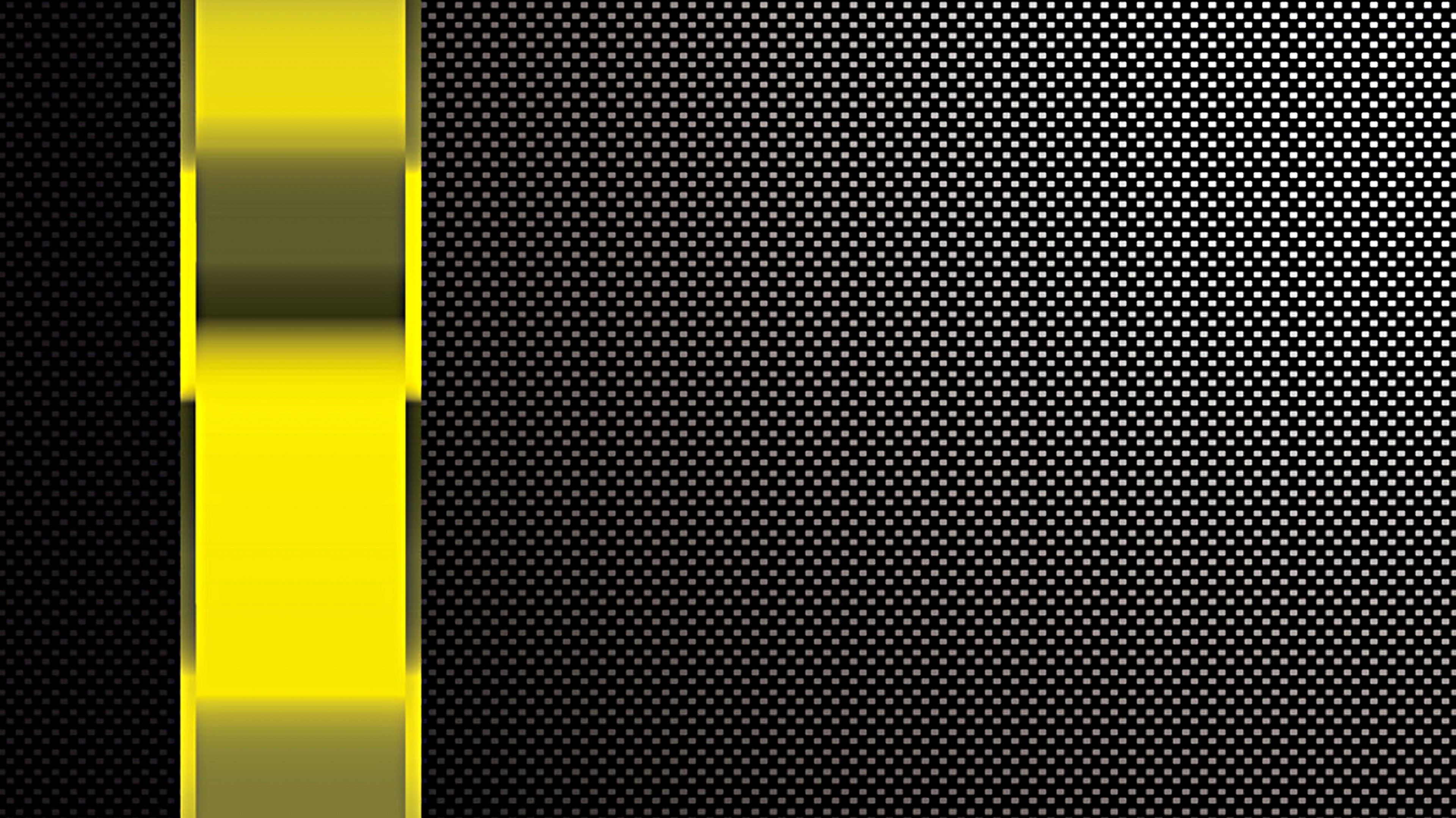 4K Abstract Yellow and Black Metal Pattern HD Wallpaper